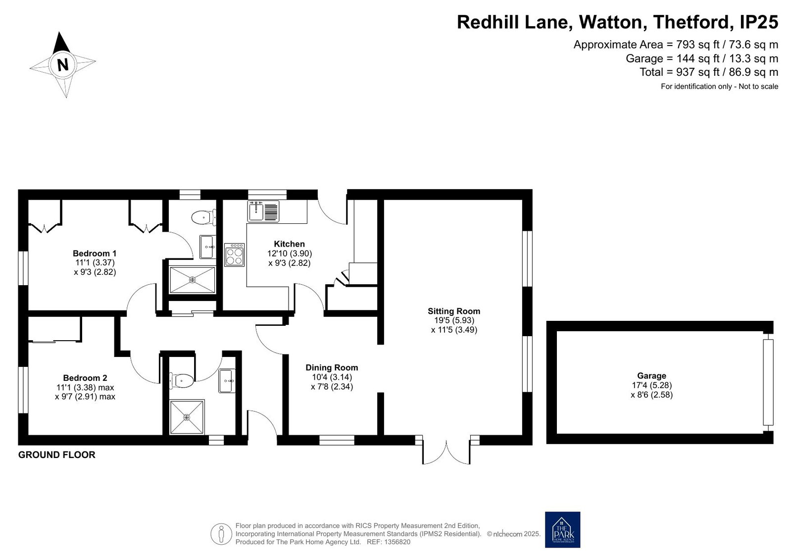 33 Redhill Park, Redhill Lane, Thetford floorplan