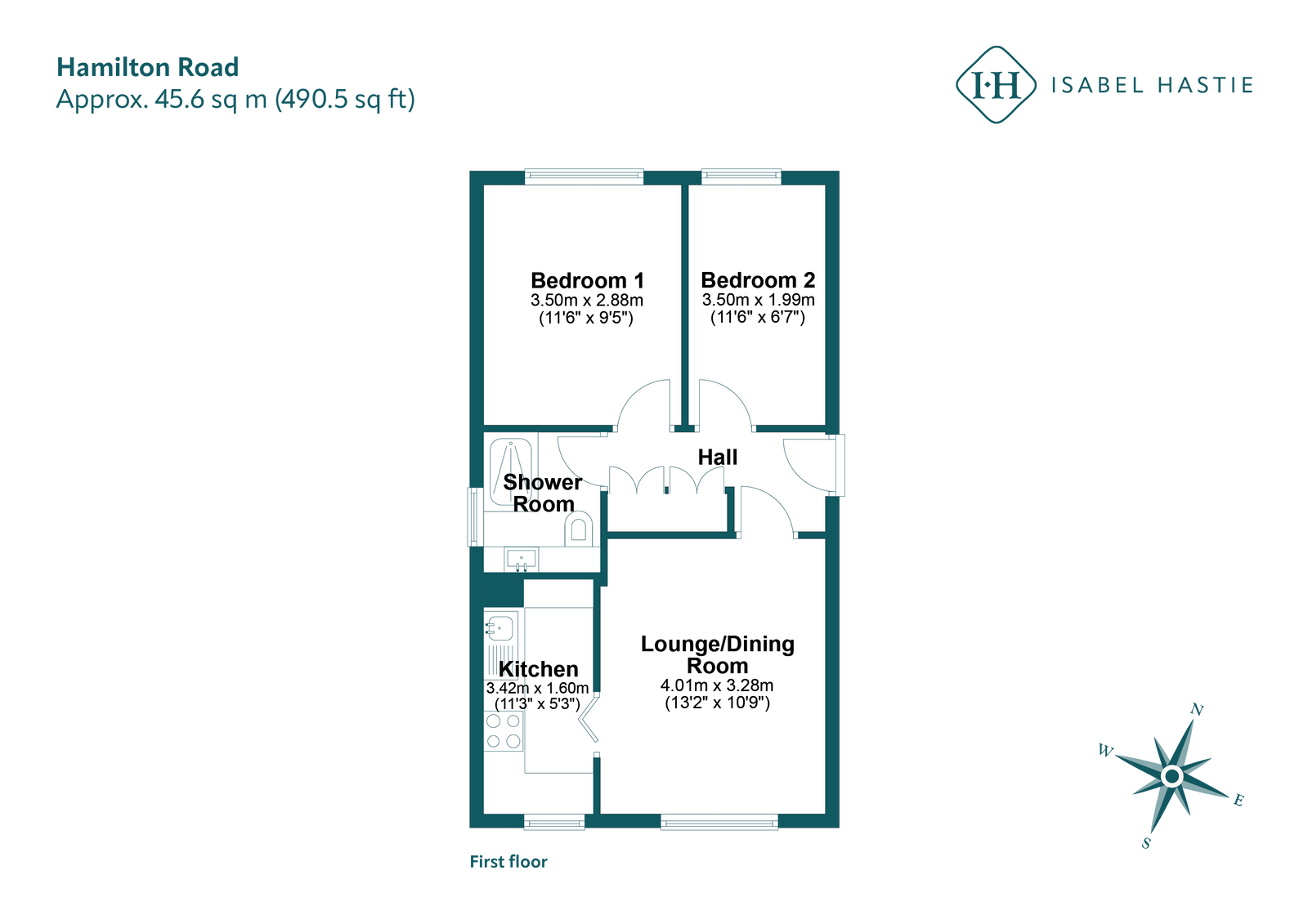 23, Hamilton Road, Cambridge floorplan