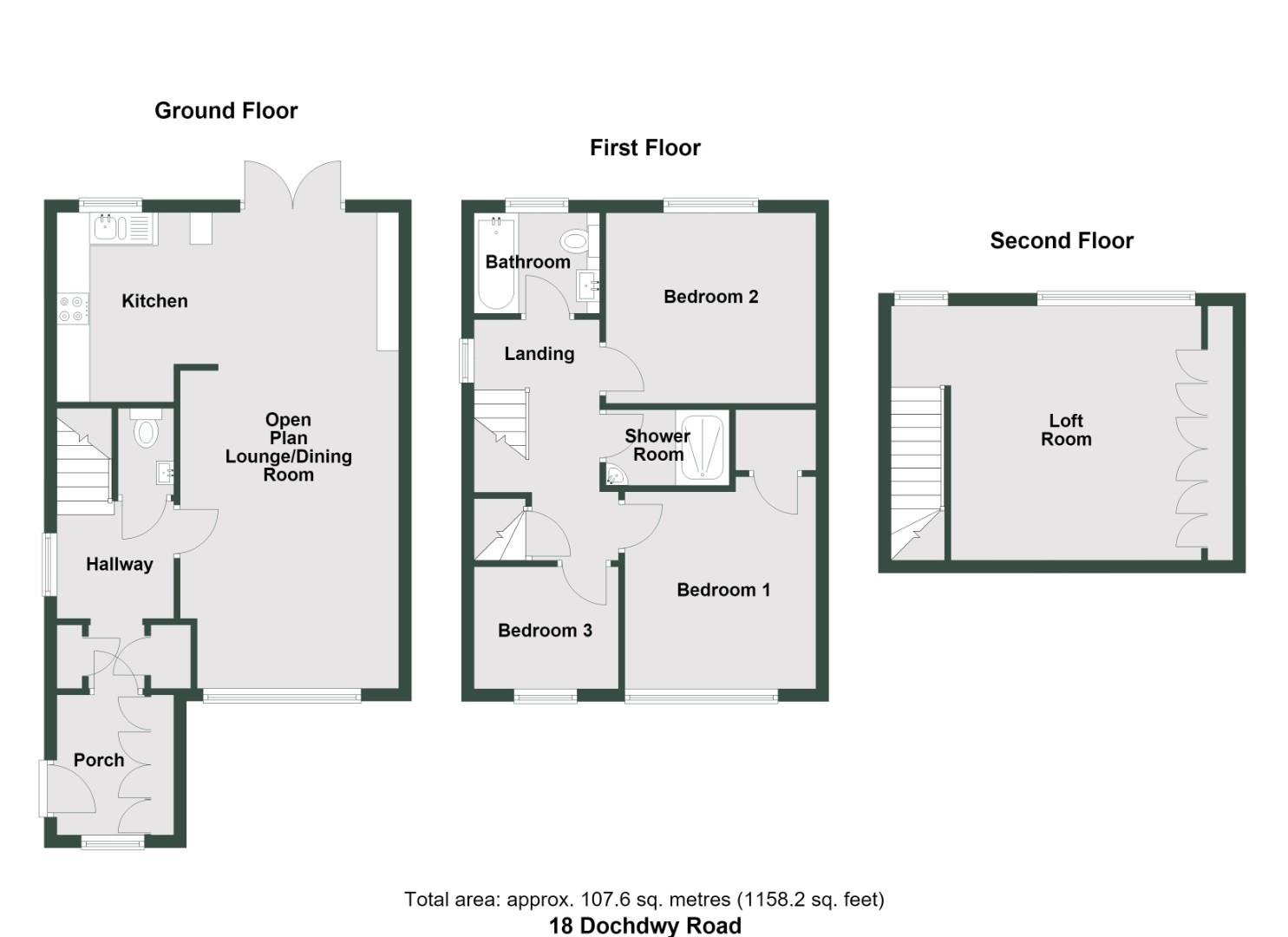 18, Dochdwy Road, Llandough floorplan