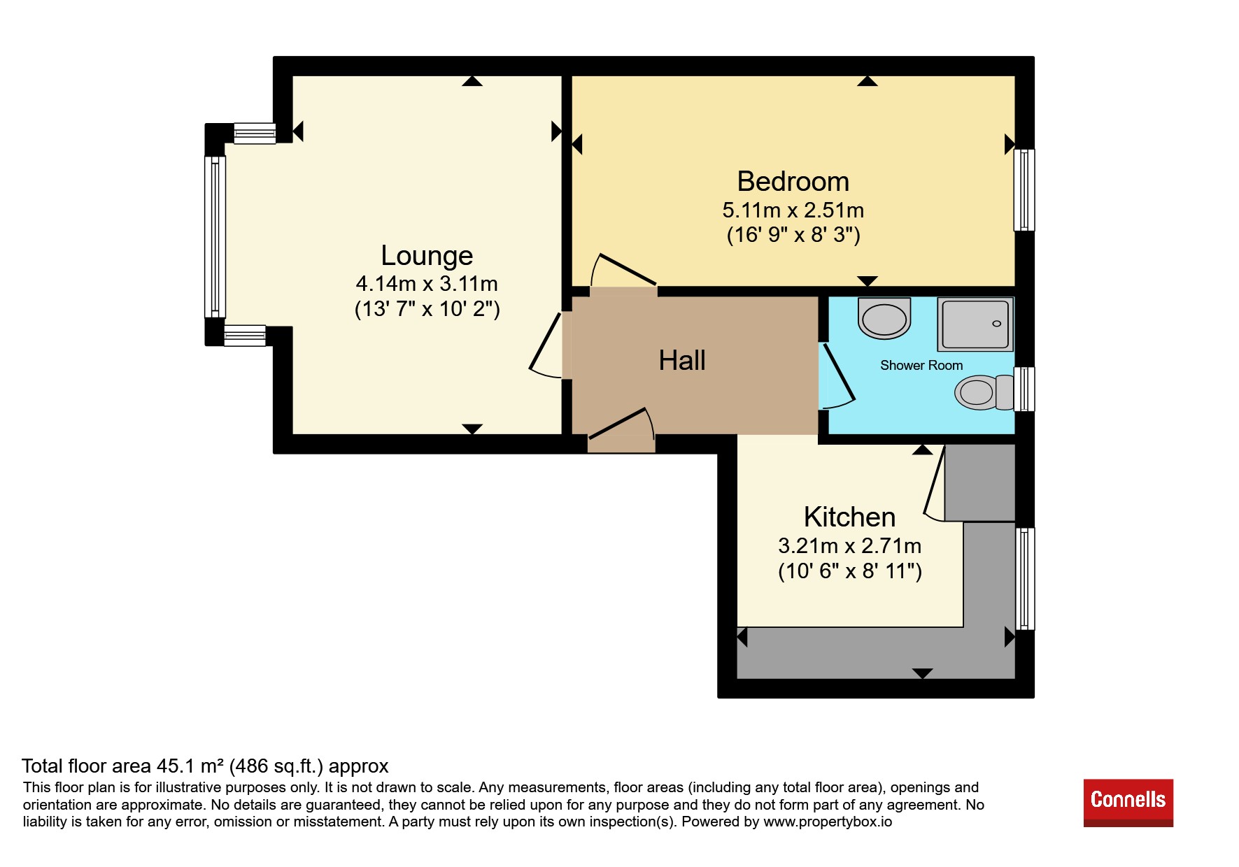 Flat 1, 17, Wake Green Road, BIRMINGHAM floorplan