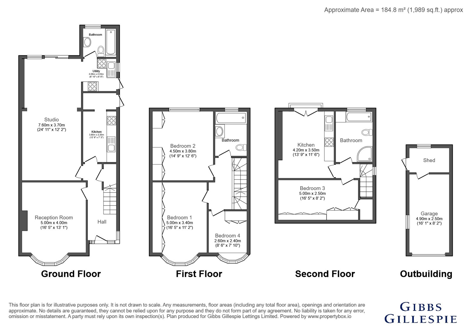 57, Brunswick Road, London floorplan