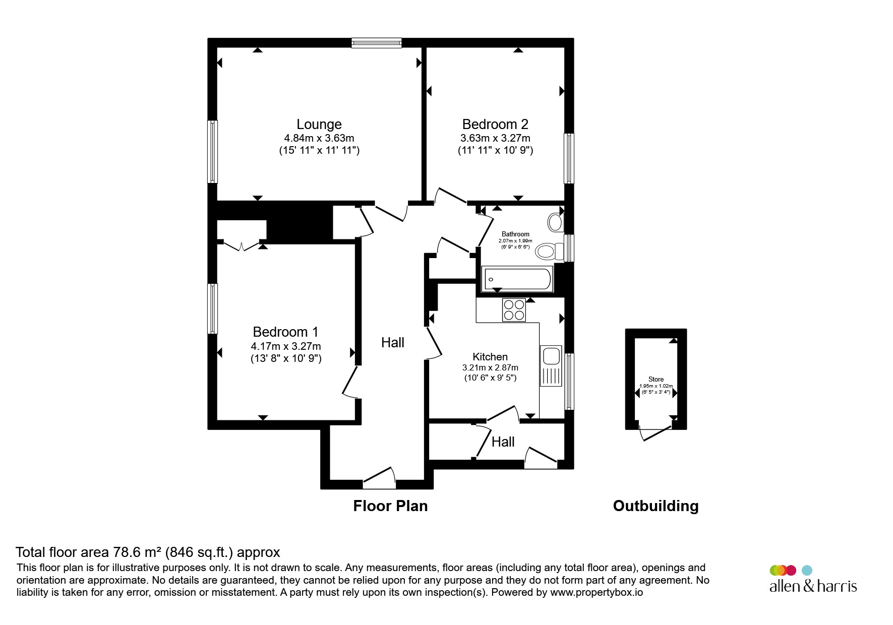 0/1, 125, Lethamhill Road, Glasgow floorplan