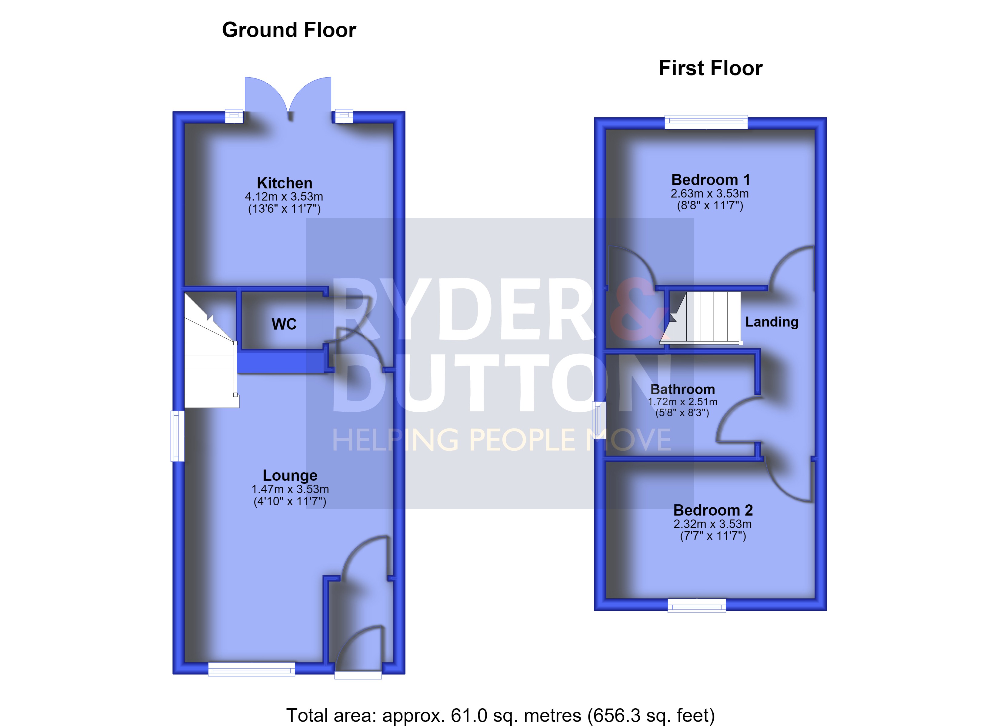 11, Whitekirk Drive, Manchester floorplan