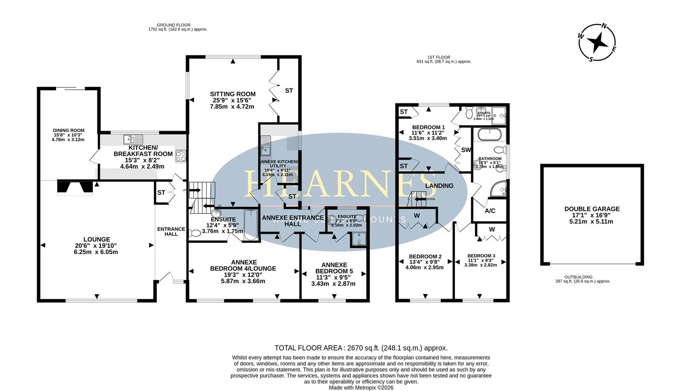 13, Moorside Road, Ferndown floorplan