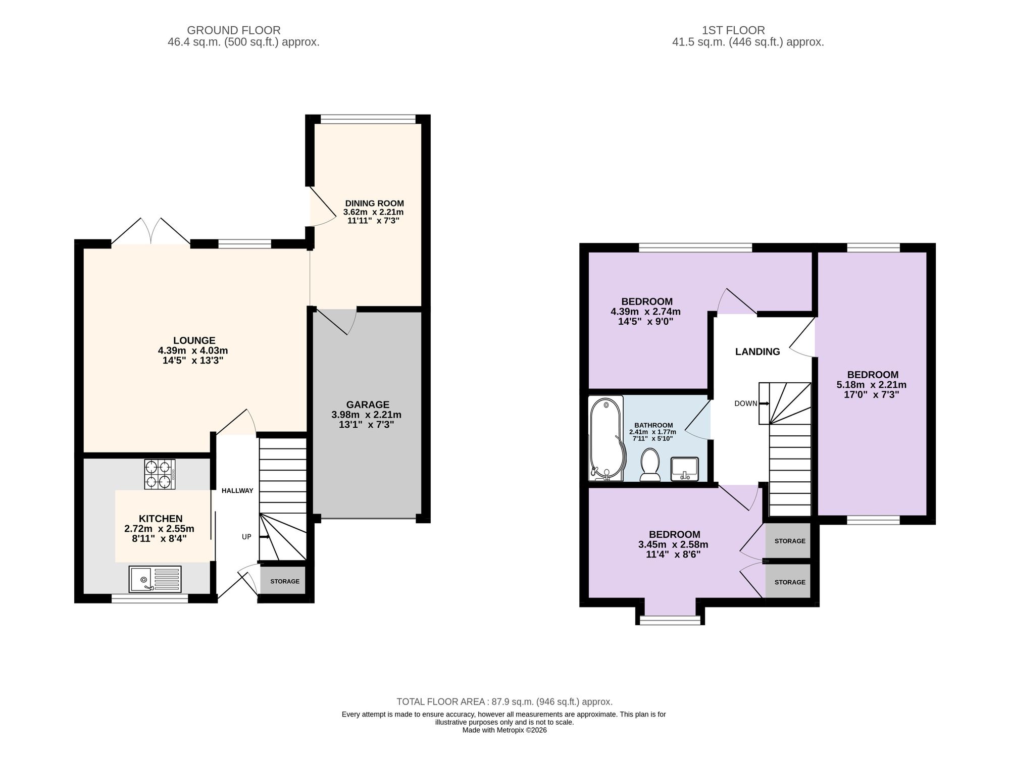 77 Lostock View, Preston floorplan