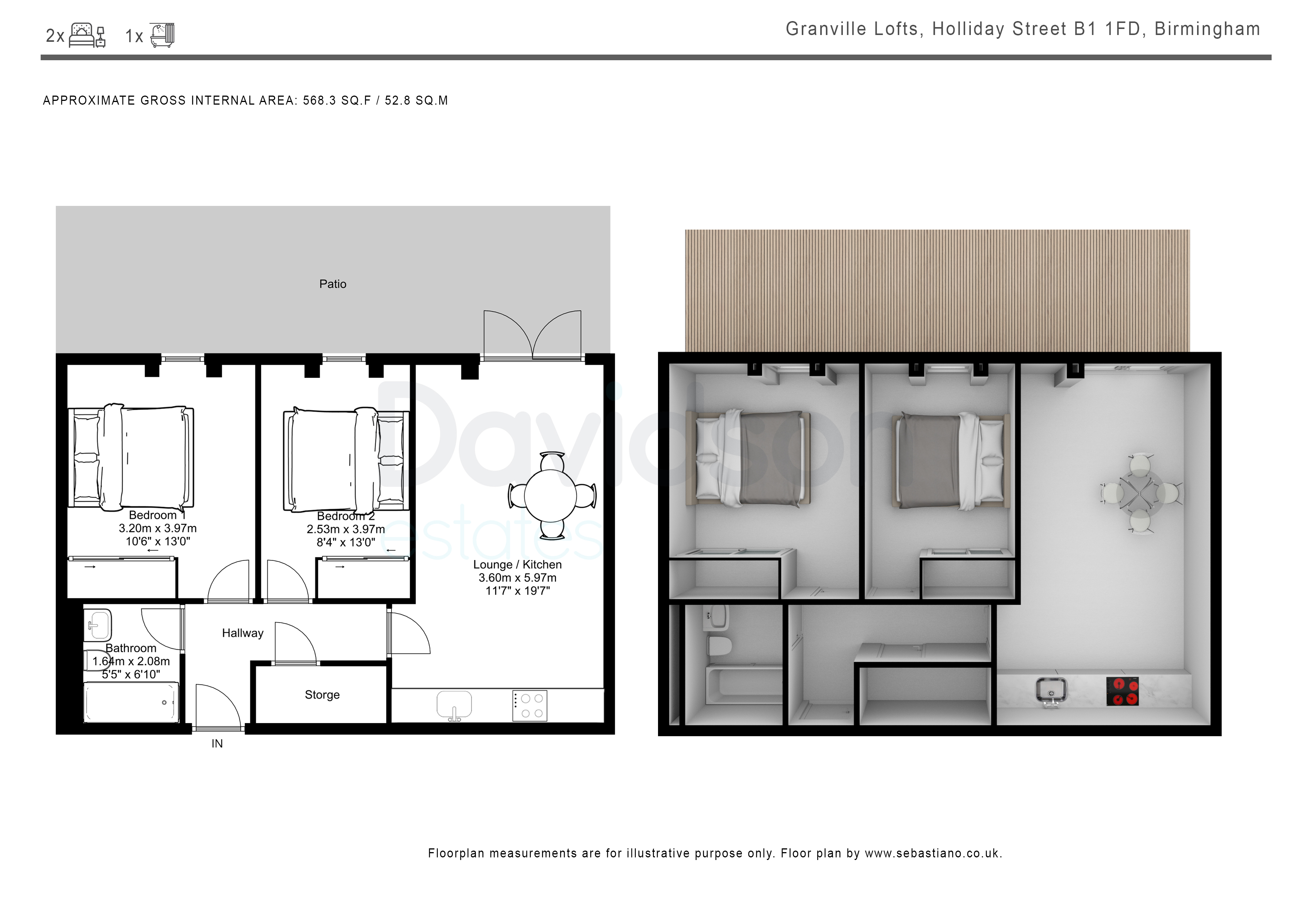 Holliday Street, Birmingham floorplan
