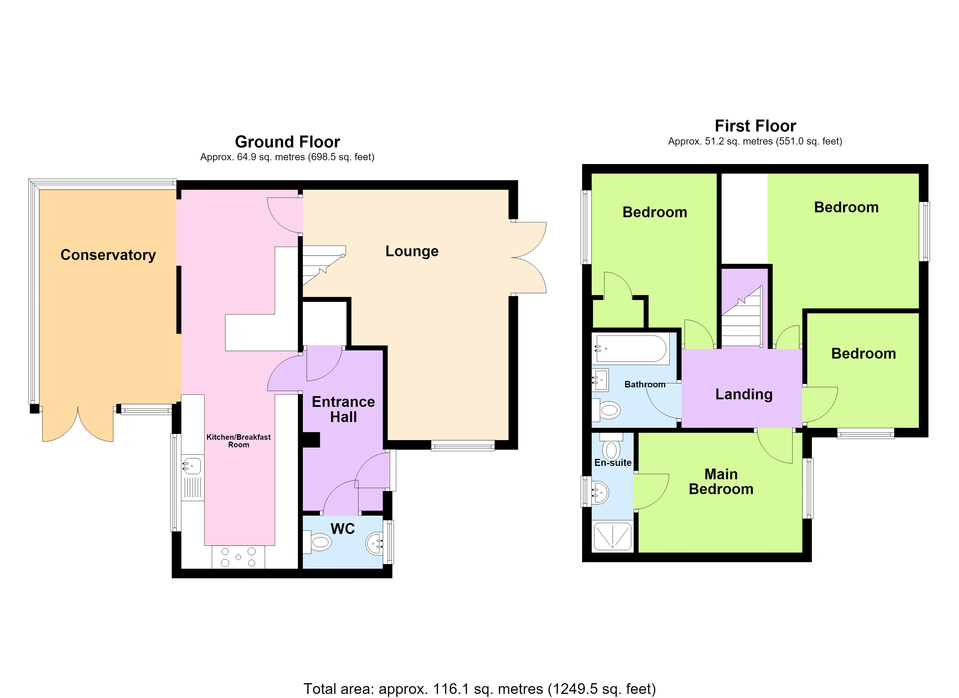 12, Lambcote Way, Rotherham floorplan