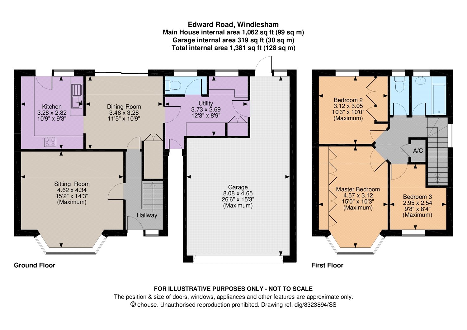 3 Bedrooms Semi-detached house for sale in Edward Road, Windlesham, Surrey GU20