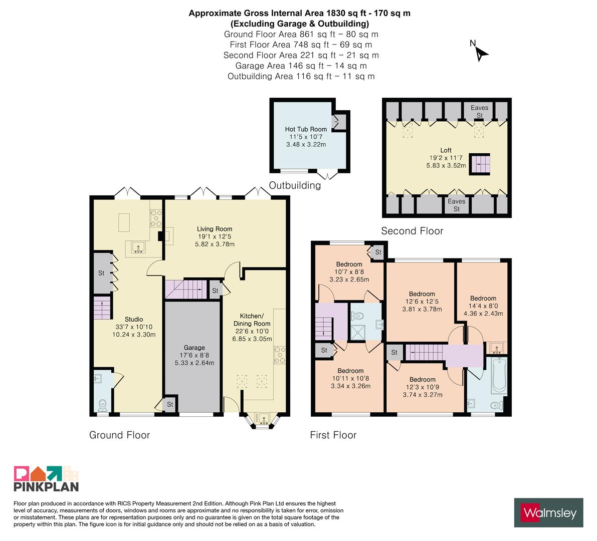 4, Hursley Close, Reading floorplan