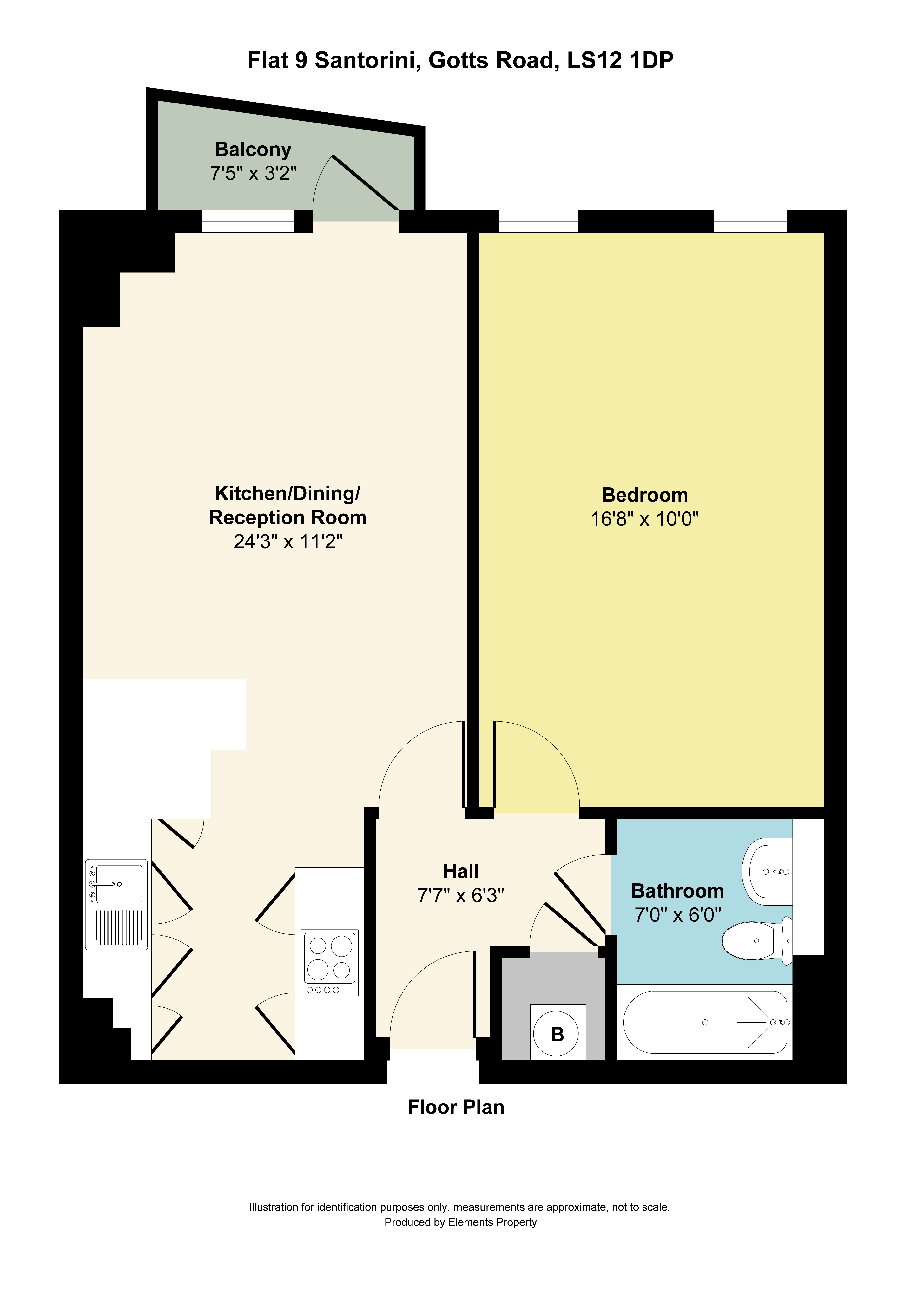 9, Santorini, City Island, Leeds floorplan