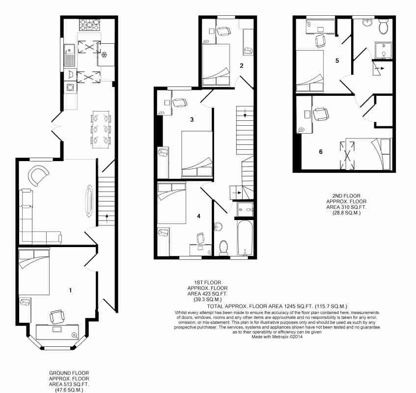 87, Kimbolton Avenue, Nottingham floorplan