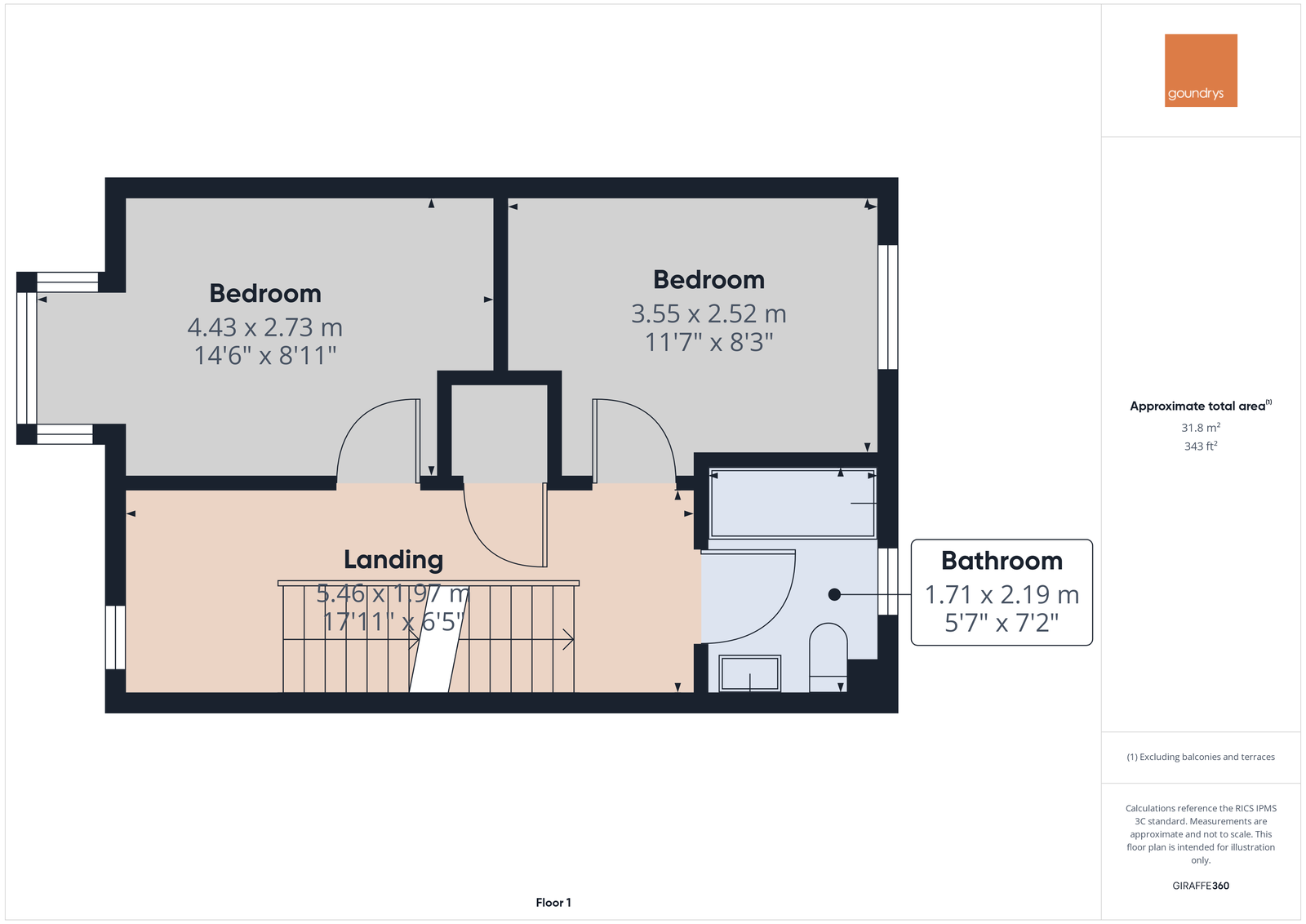 34, The Cove, Truro floorplan