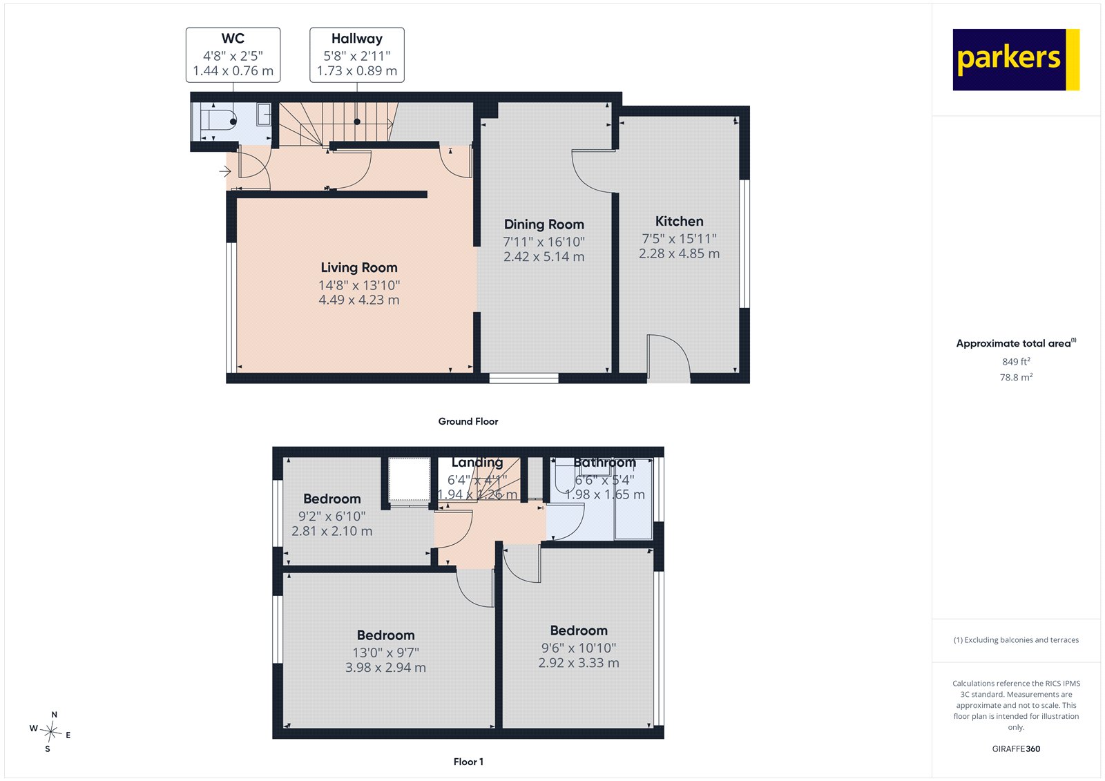 77, Meadow Way, Reading floorplan