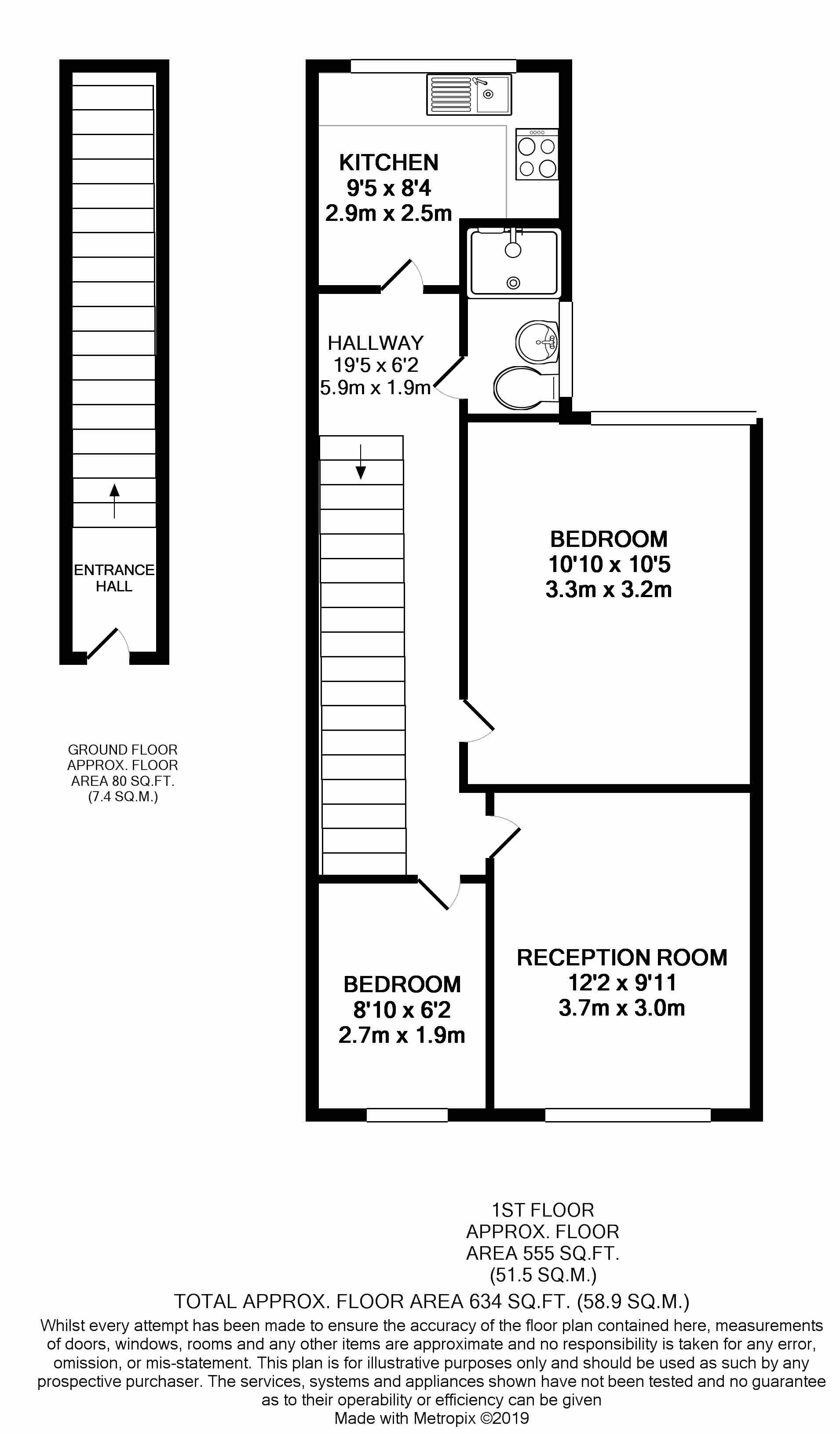 2 Bedrooms Flat for sale in Carmichael Road, London SE25