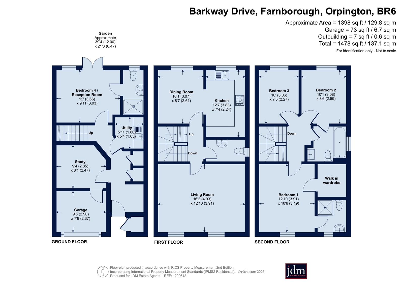 27, Barkway Drive, Orpington floorplan