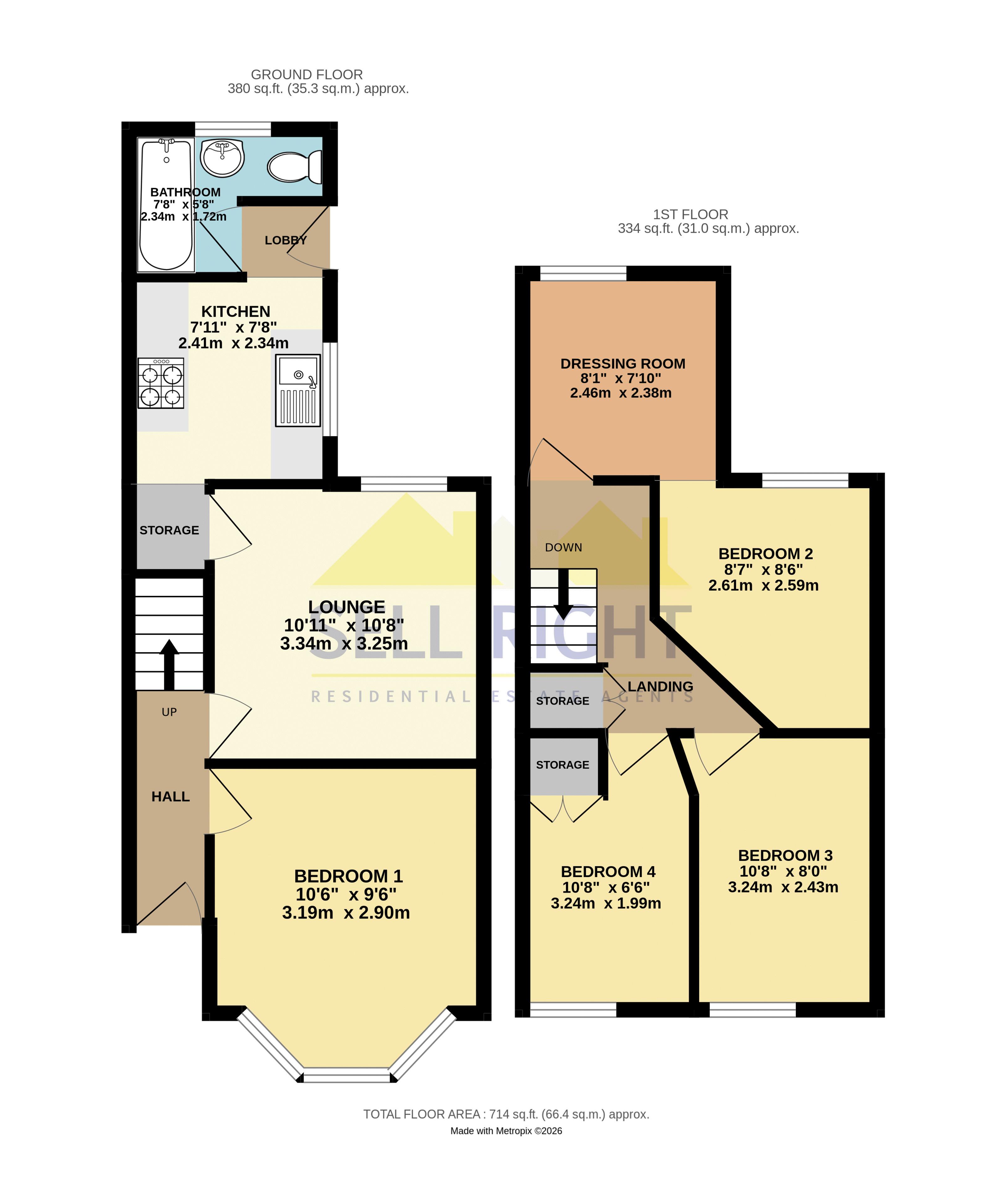 32, Oxford Street, Pontypridd floorplan