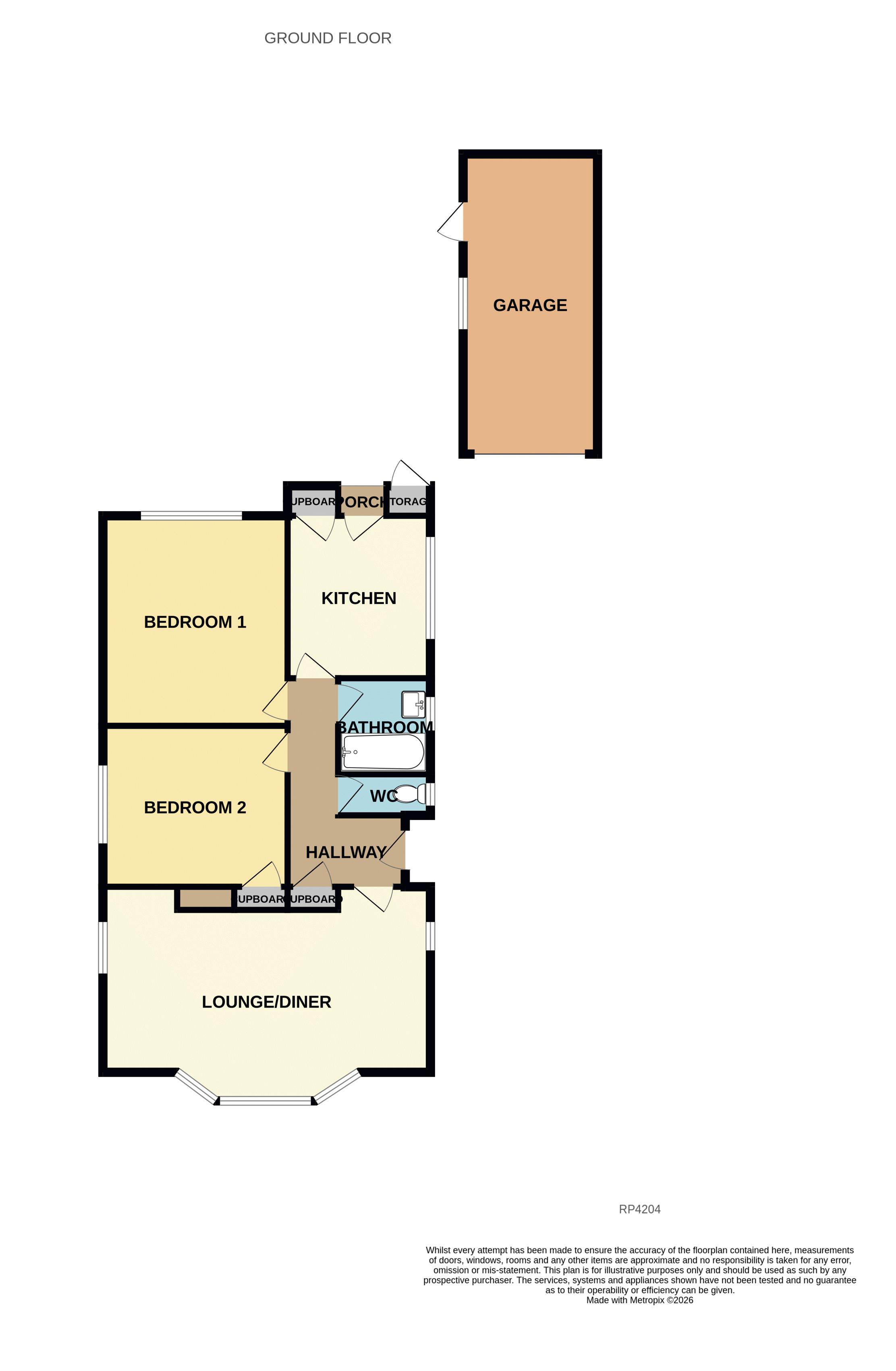 22, Marston Drive, Rhos on Sea floorplan