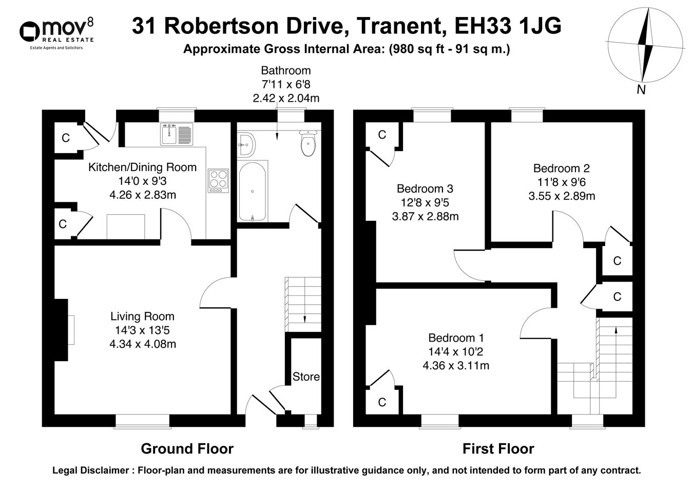 31, Robertson Drive, Tranent floorplan