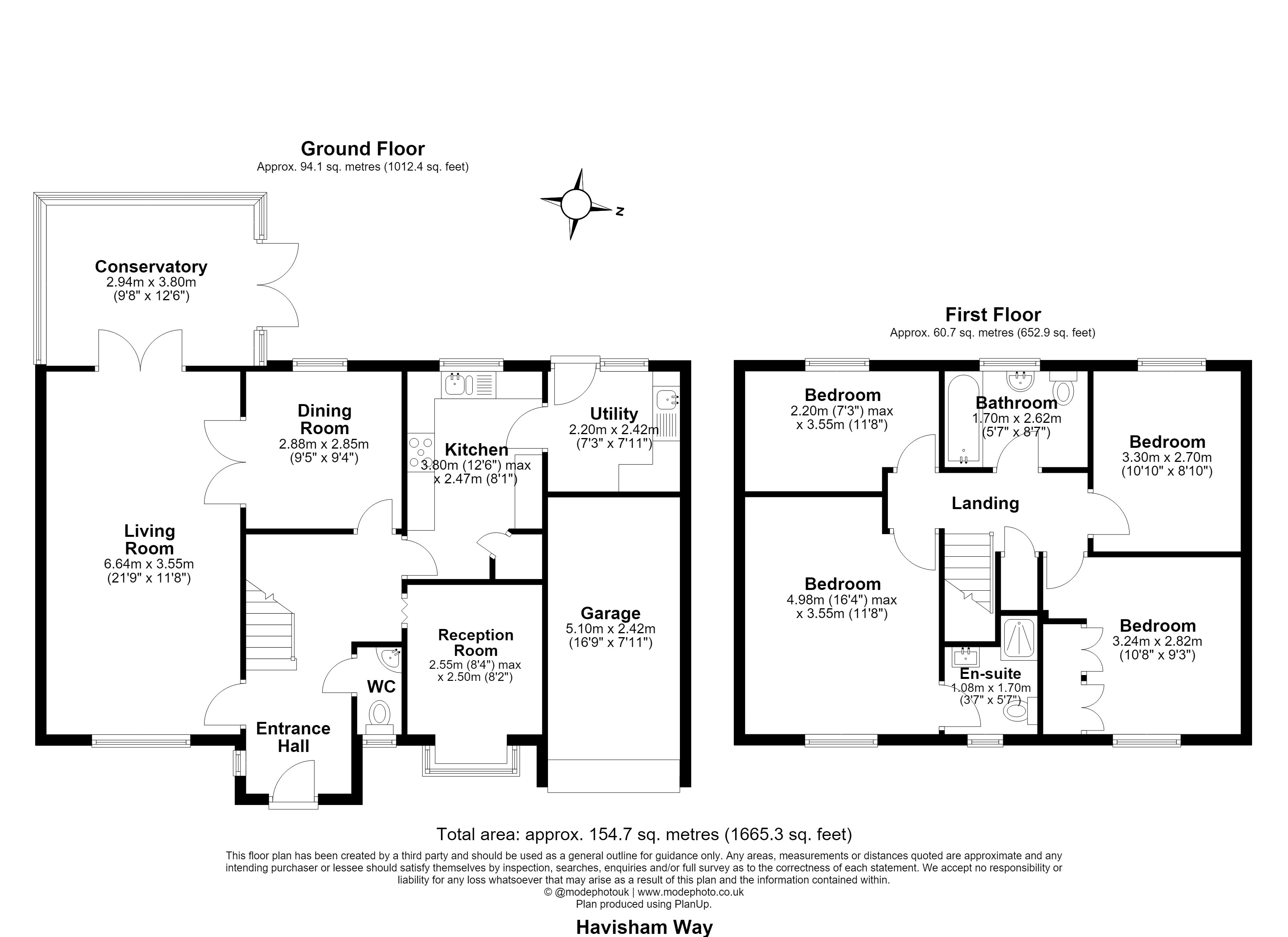 1, Havisham Way, CHELMSFORD floorplan