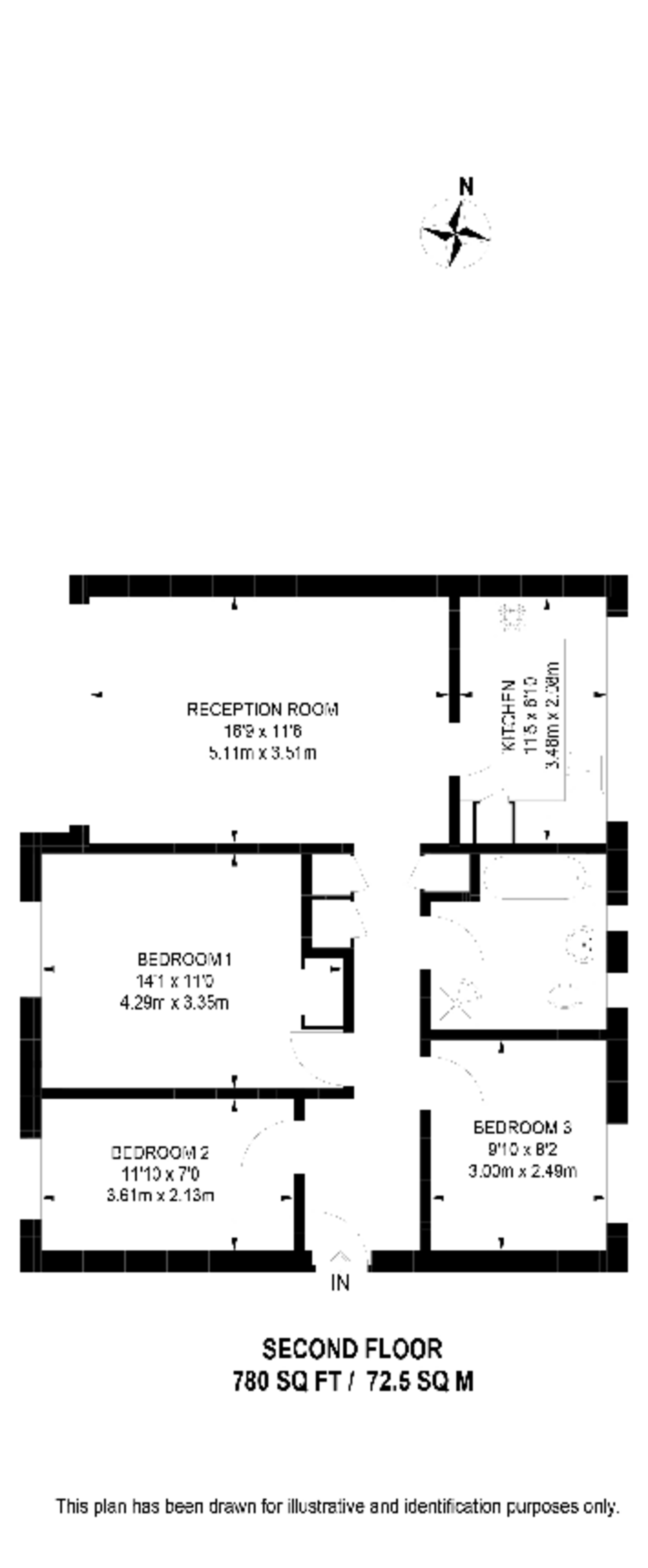 Bramley Hill, CR2, South Croydon floorplan