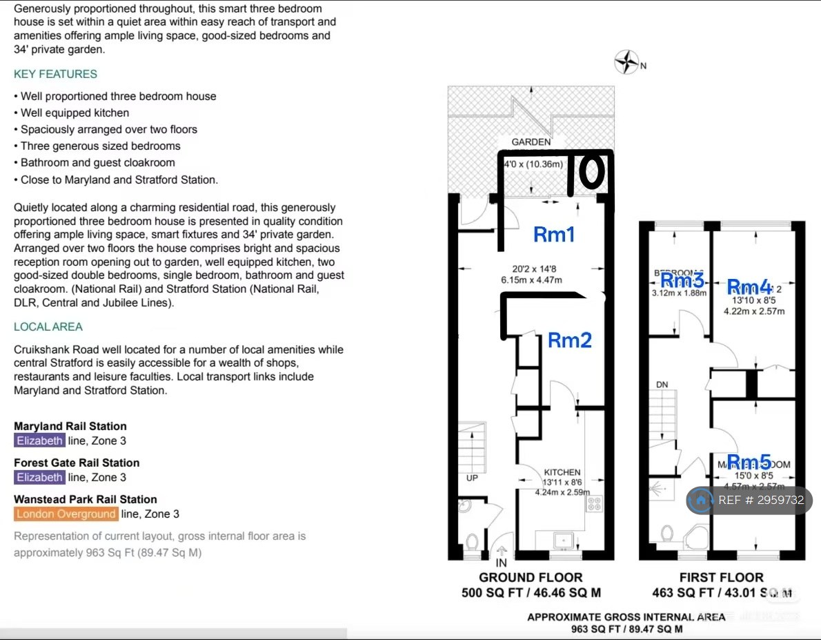 Cruikshank Road, London floorplan