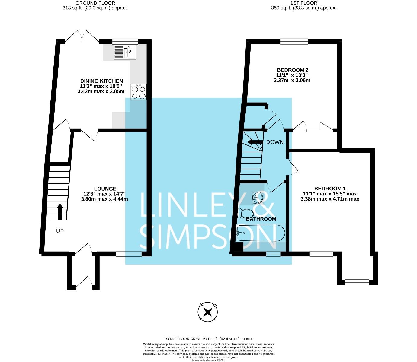 15, St. Pauls Mews, York floorplan