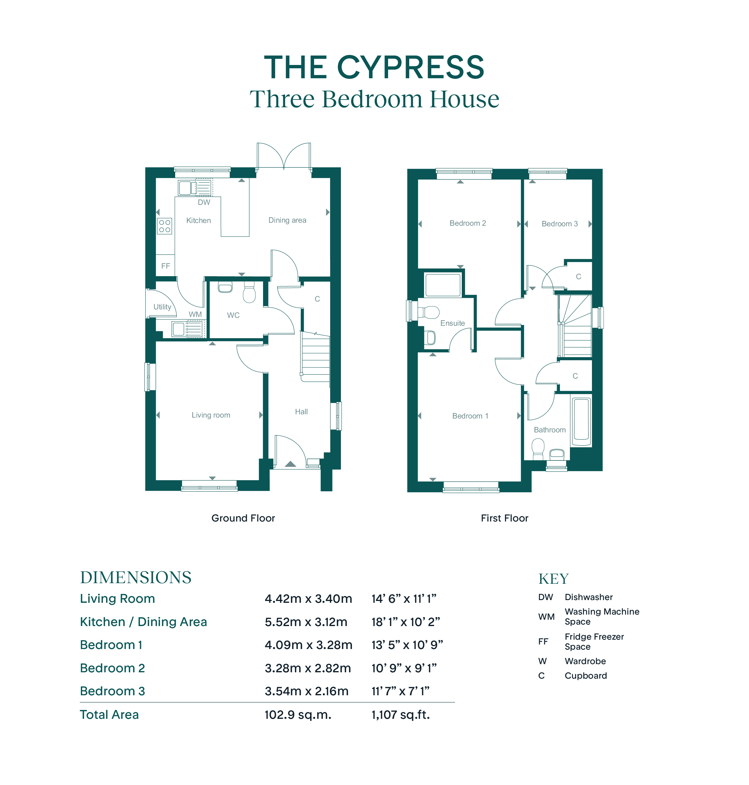 6 thread street- The Cypress RL flatfair, Leaf Living at Coggeshall Mill, Essex, CO6, Braintree floorplan