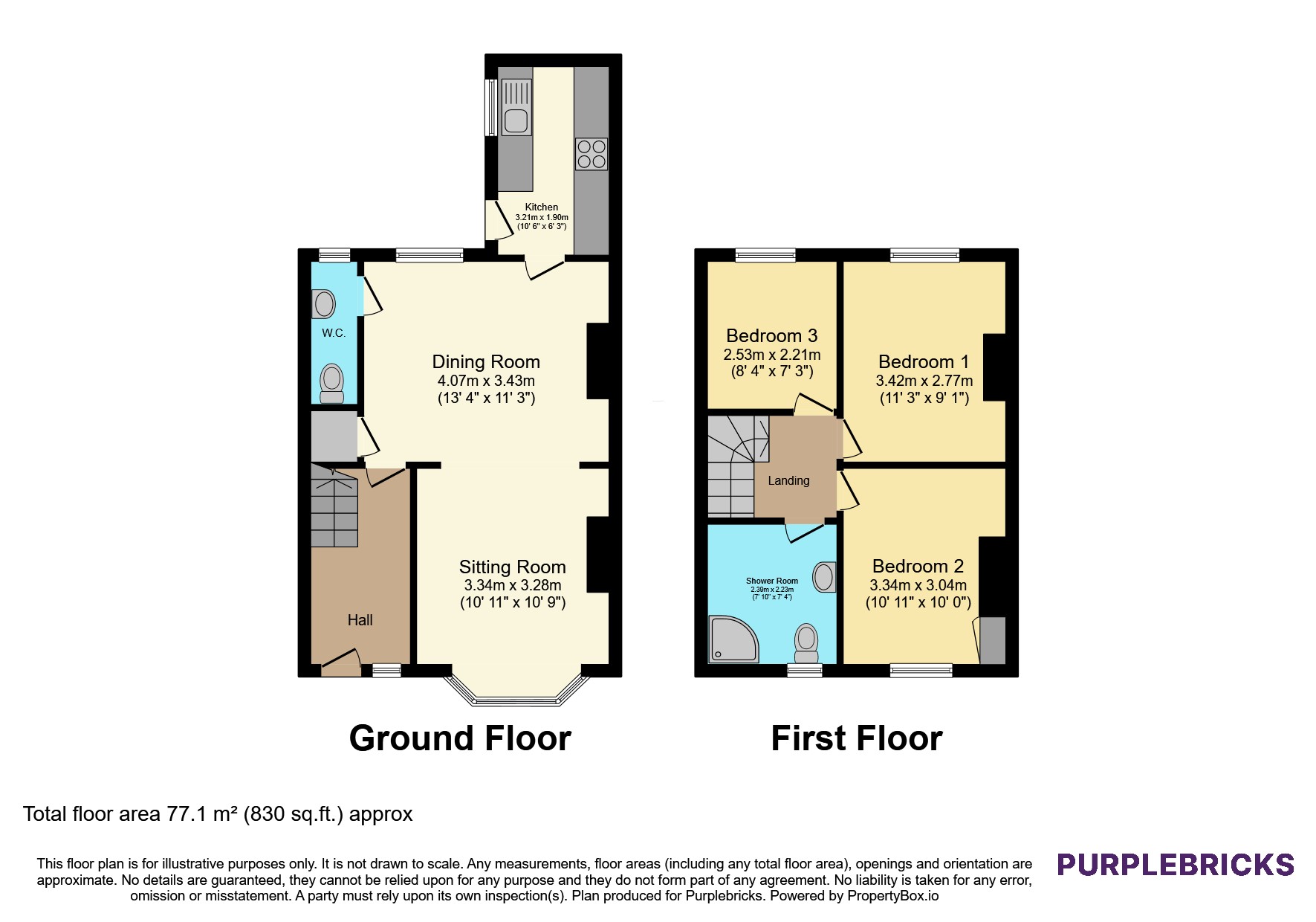 2, Common Road, Evesham floorplan