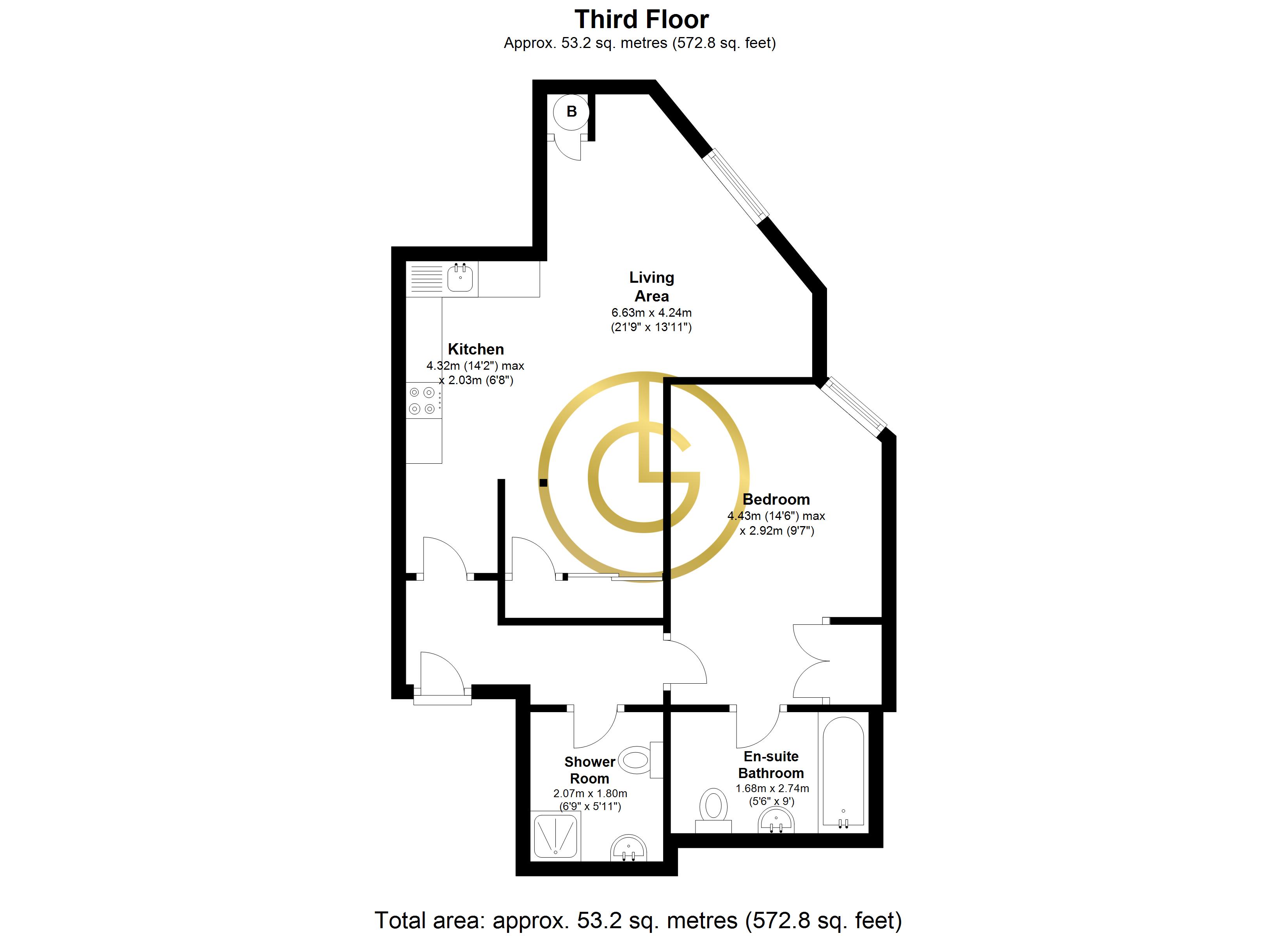 1 Bedrooms Flat for sale in Broadway, Nottingham NG1