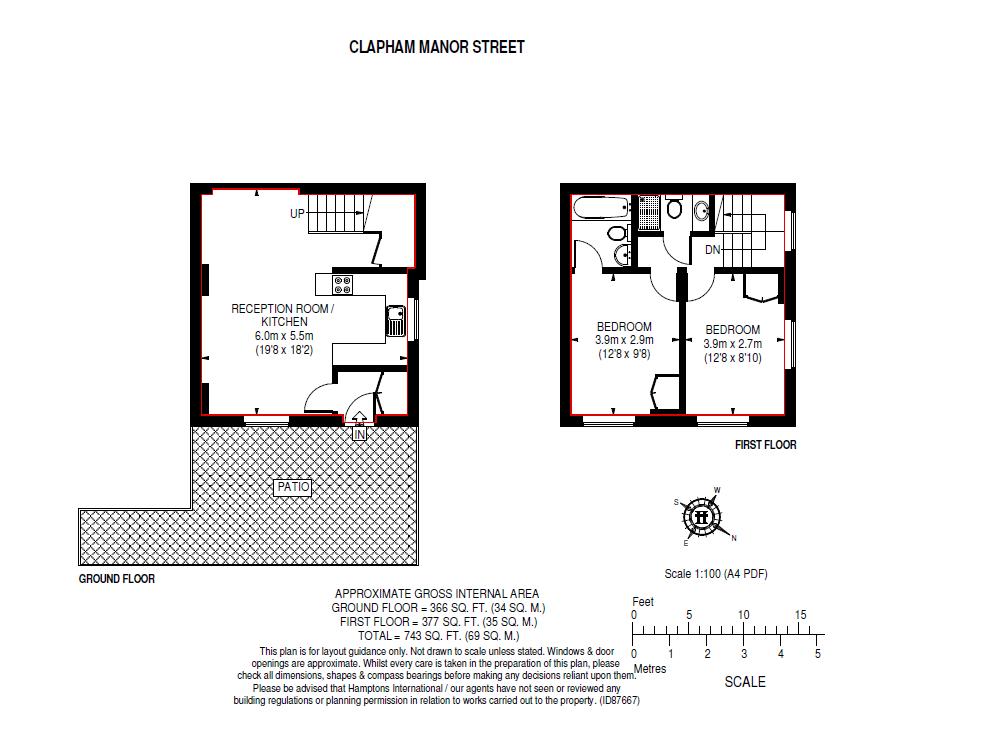 2 Bedrooms  to rent in Clapham Manor Street, London SW4