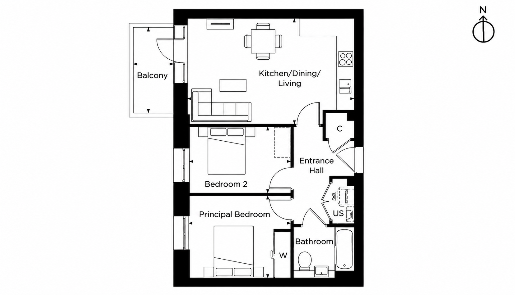 Appledore Court, Hounslow floorplan