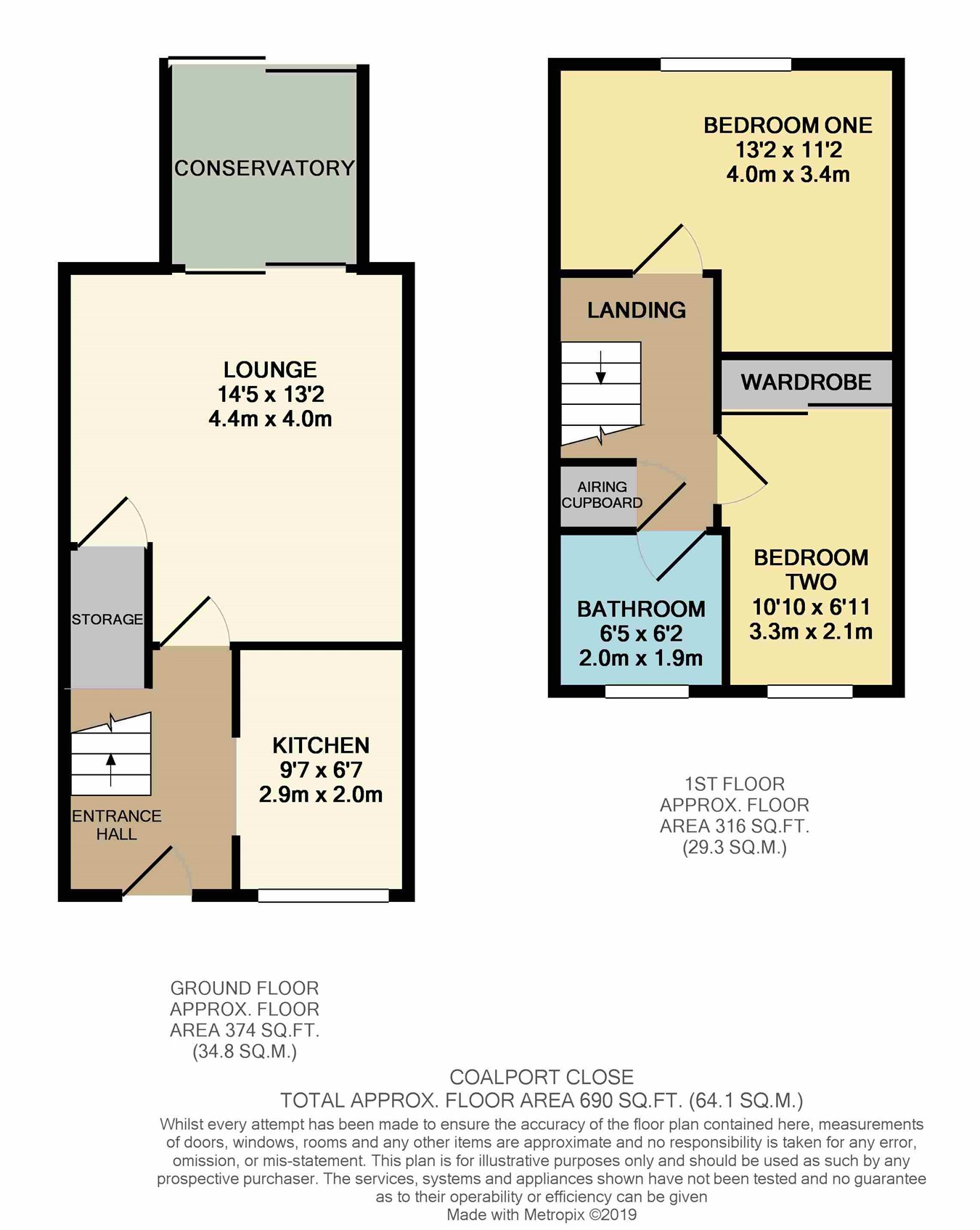 2 Bedrooms Terraced house to rent in Coalport Close, Church Langley, Harlow CM17
