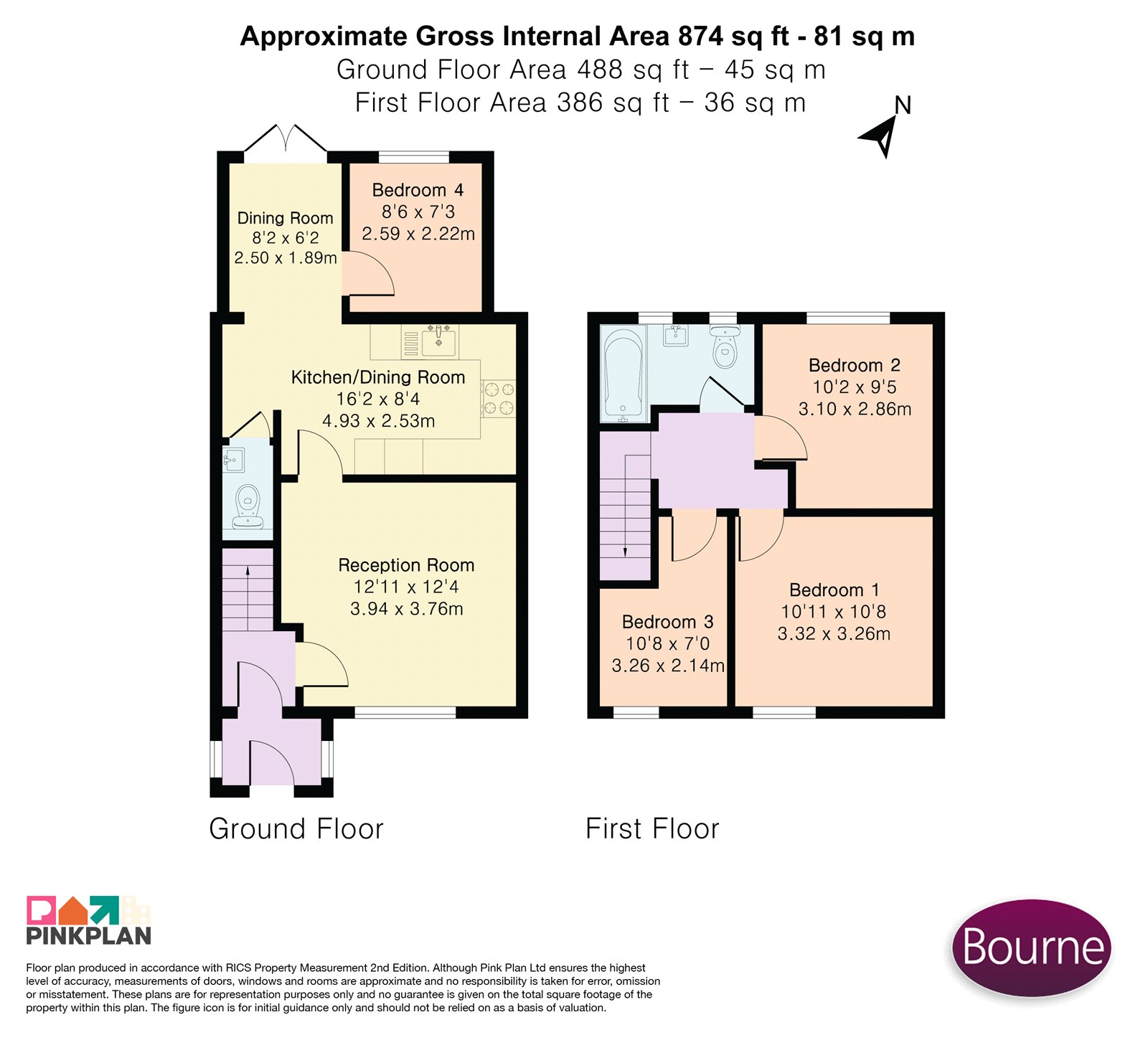 3, Bunyard Drive, Woking floorplan
