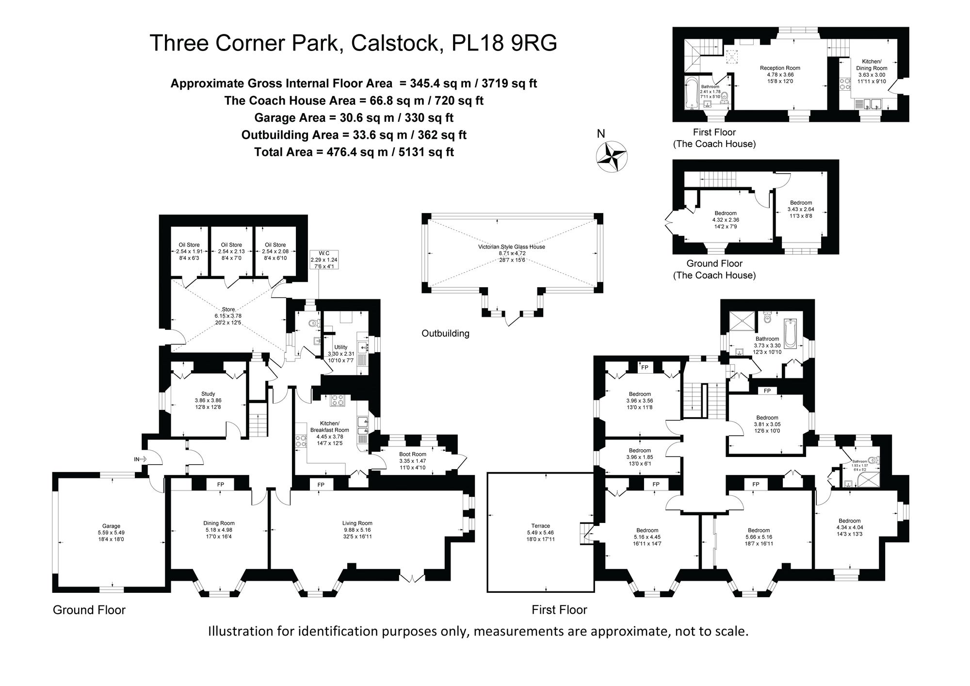 Three Corner Park, Calstock floorplan