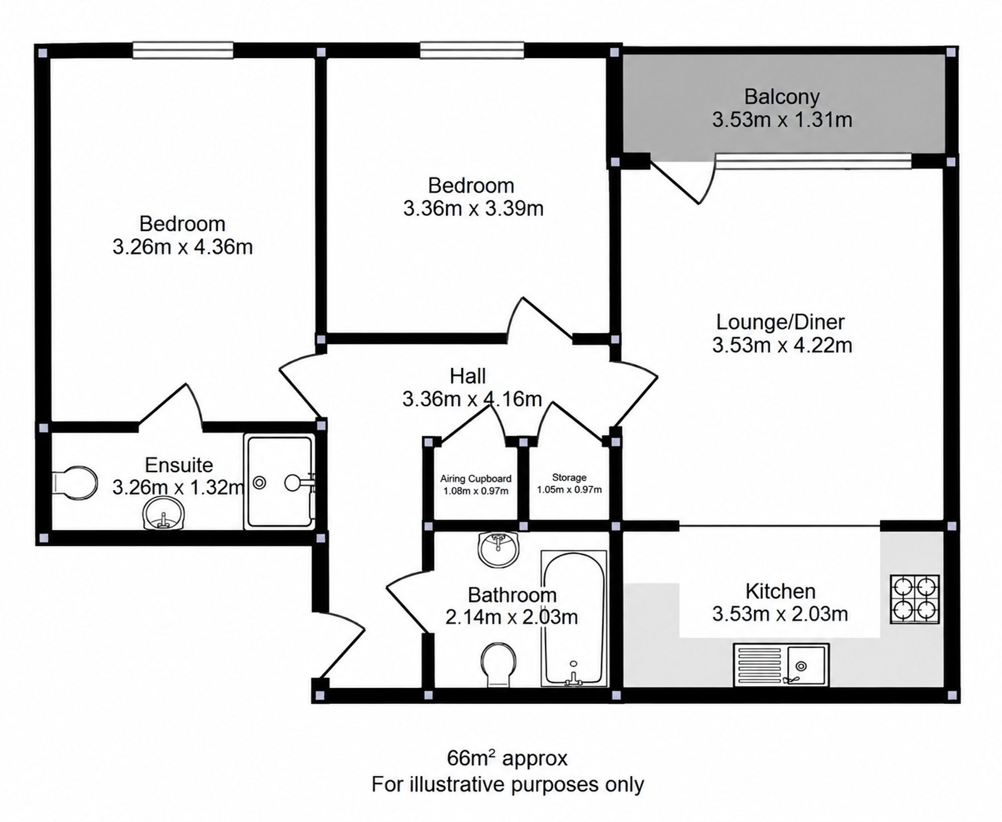 Flat 111, Crown & Anchor House Sweetman Place, Bristol floorplan