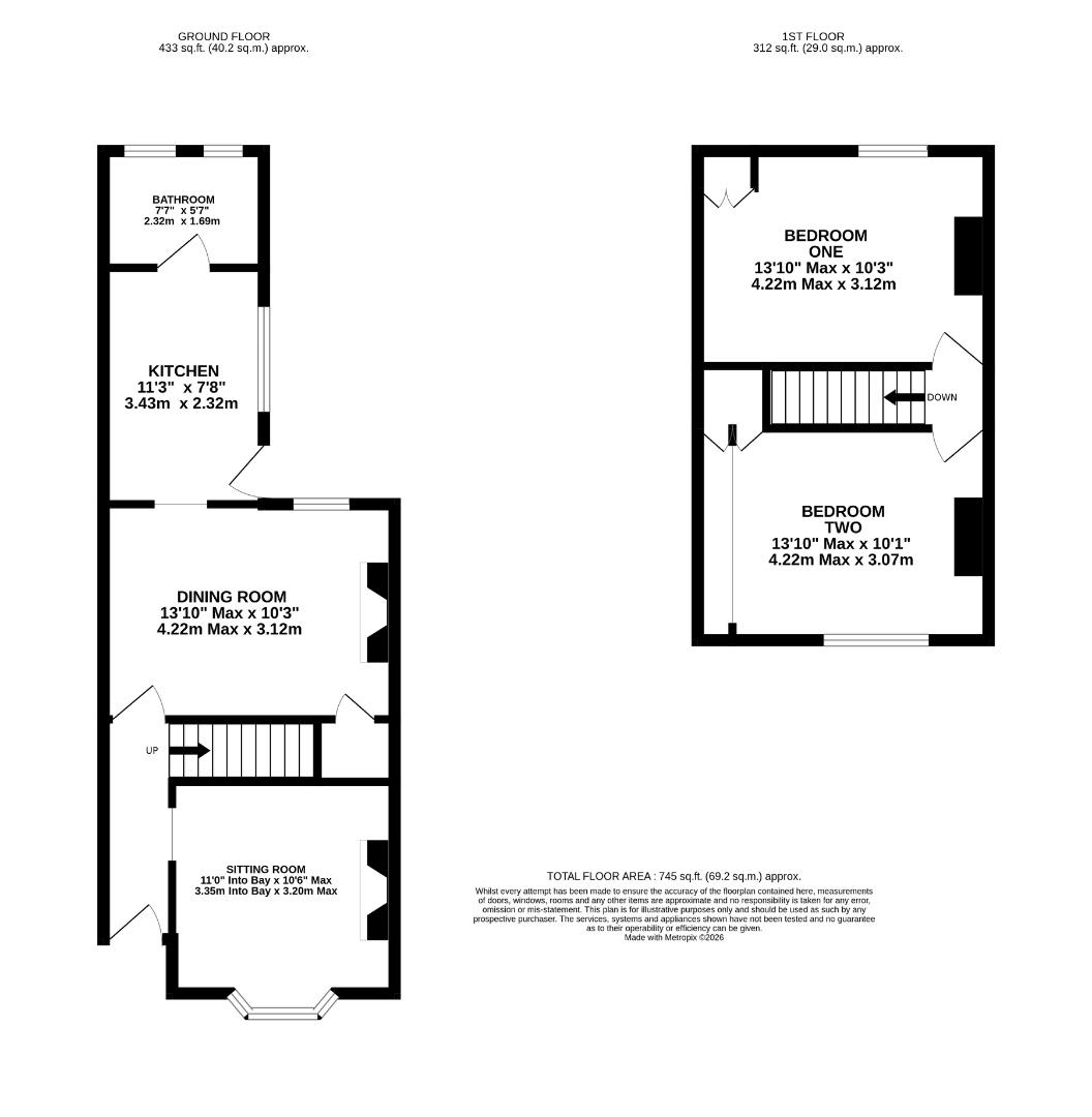 14, Crombey Street, Swindon floorplan