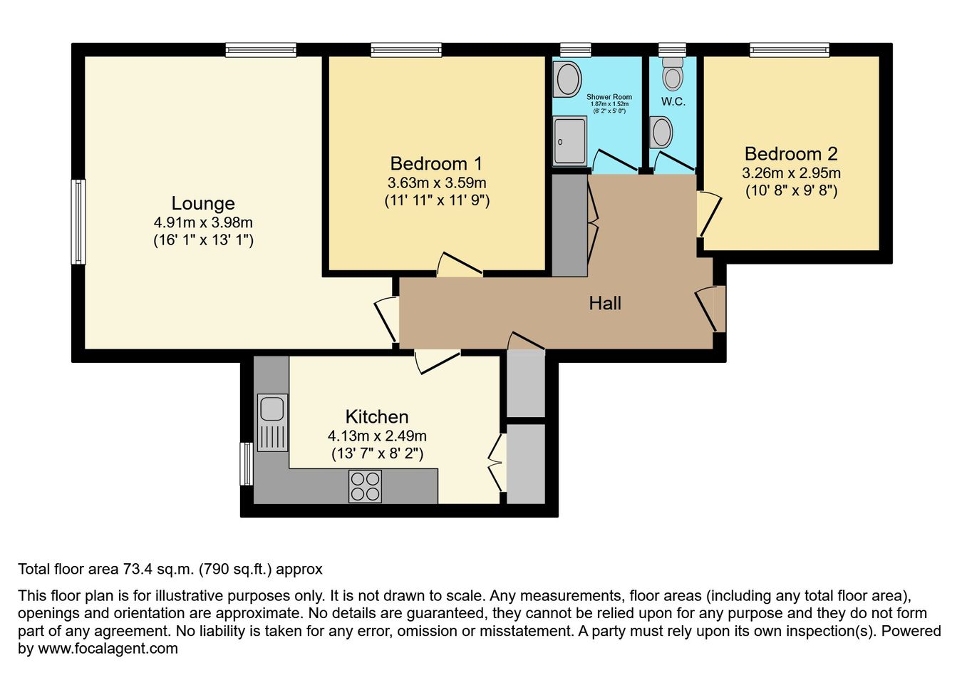 Carew Road, Eastbourne floorplan
