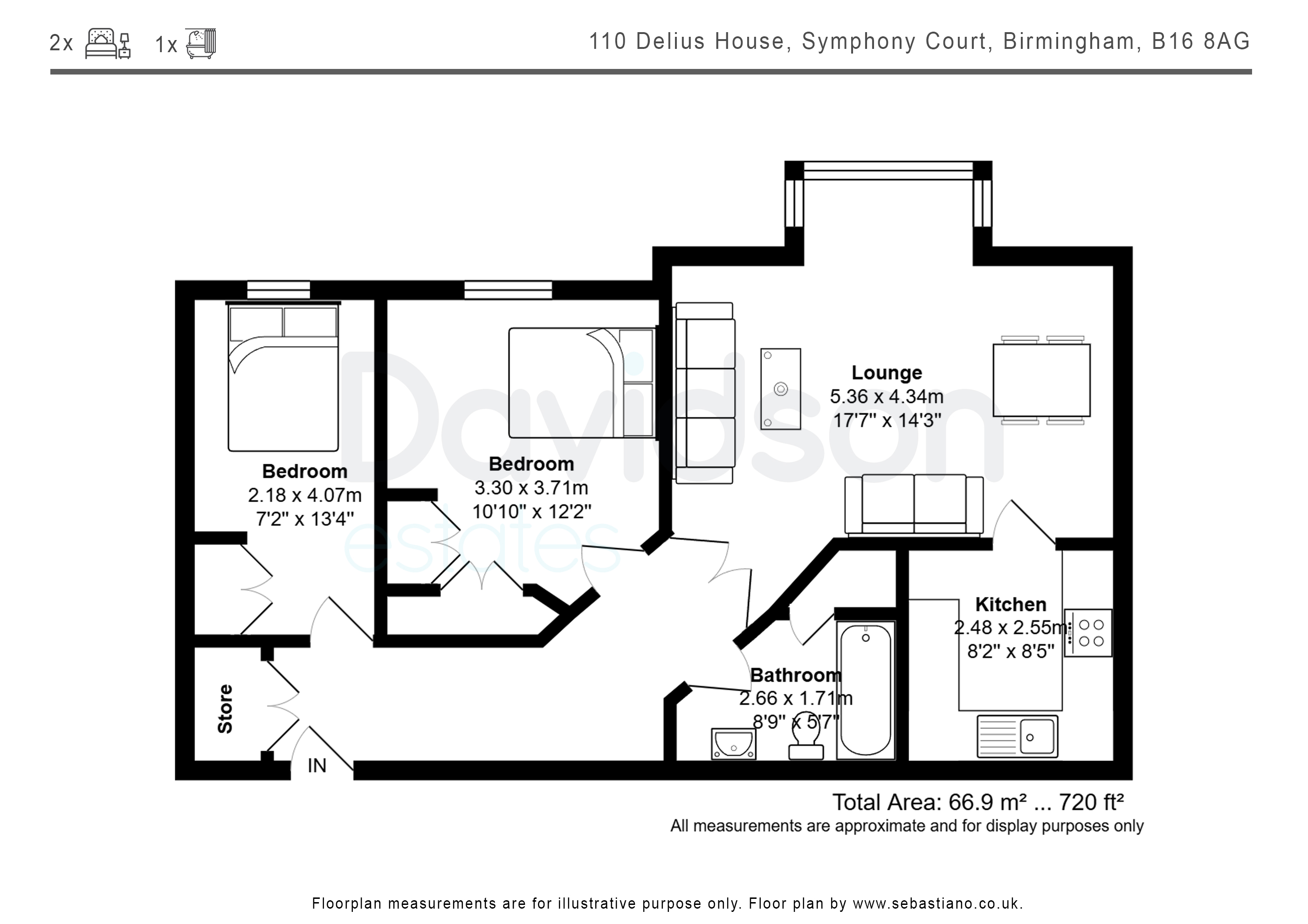 110, Symphony Court, Birmingham floorplan