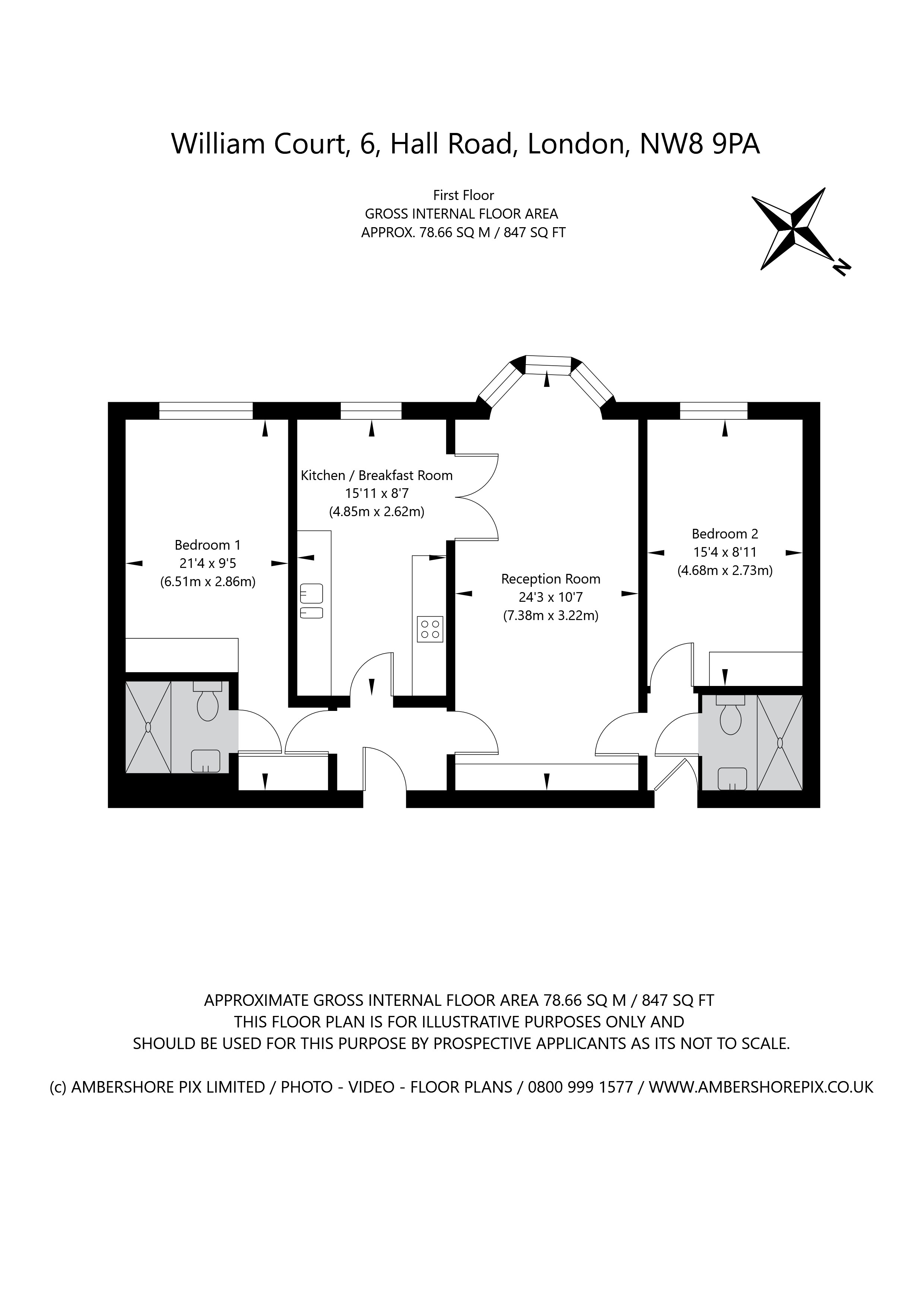 28, William Court, St John's Wood floorplan