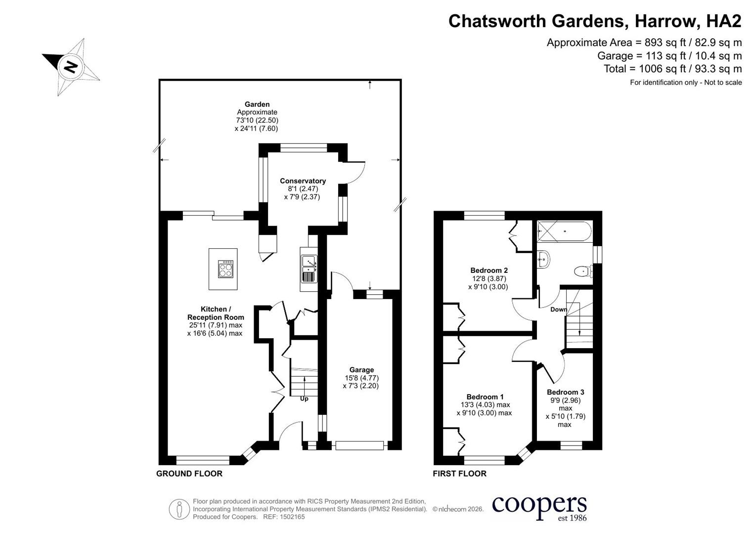 35, Chatsworth Gardens, Harrow floorplan