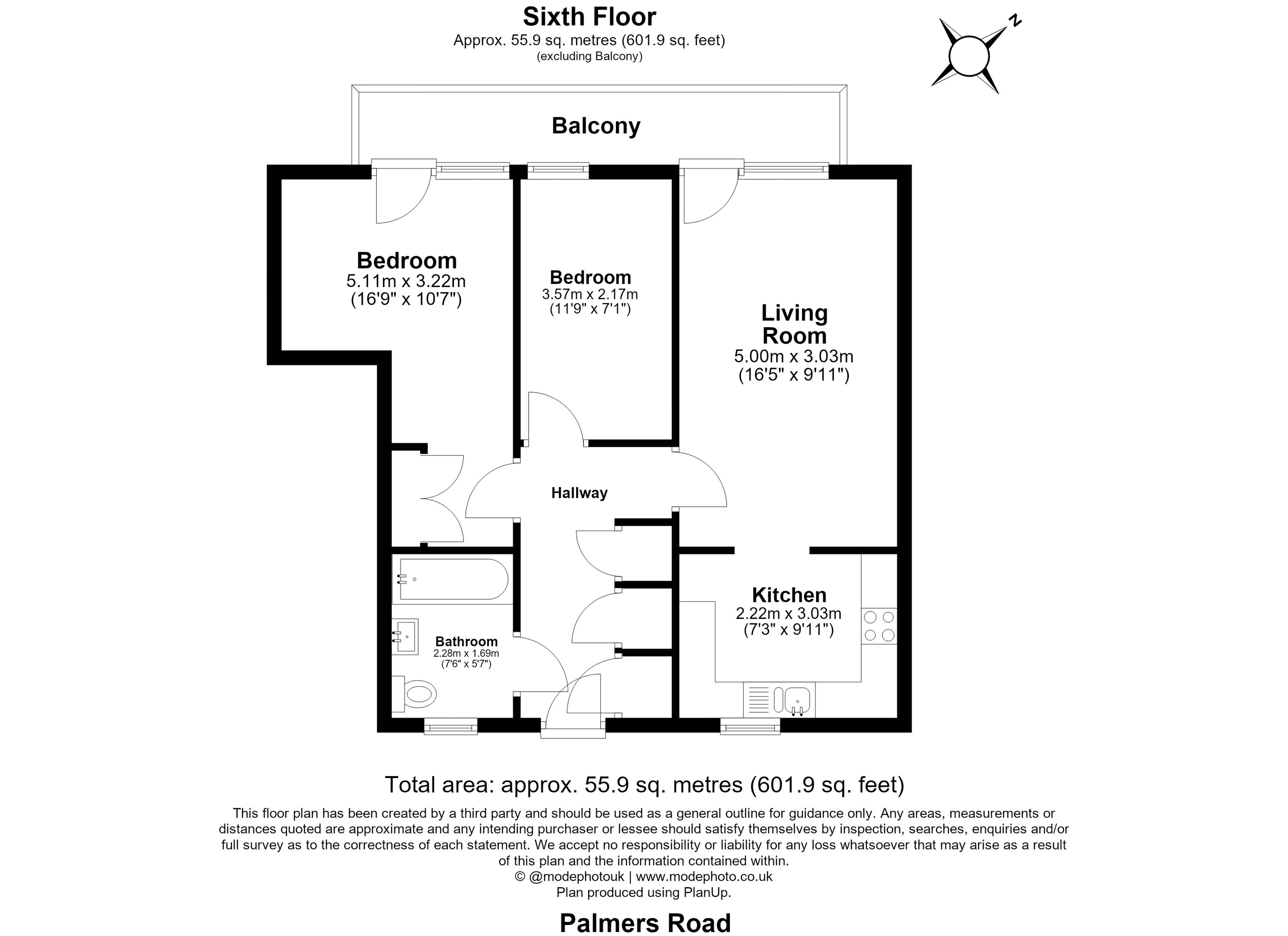 Flat 107, London floorplan