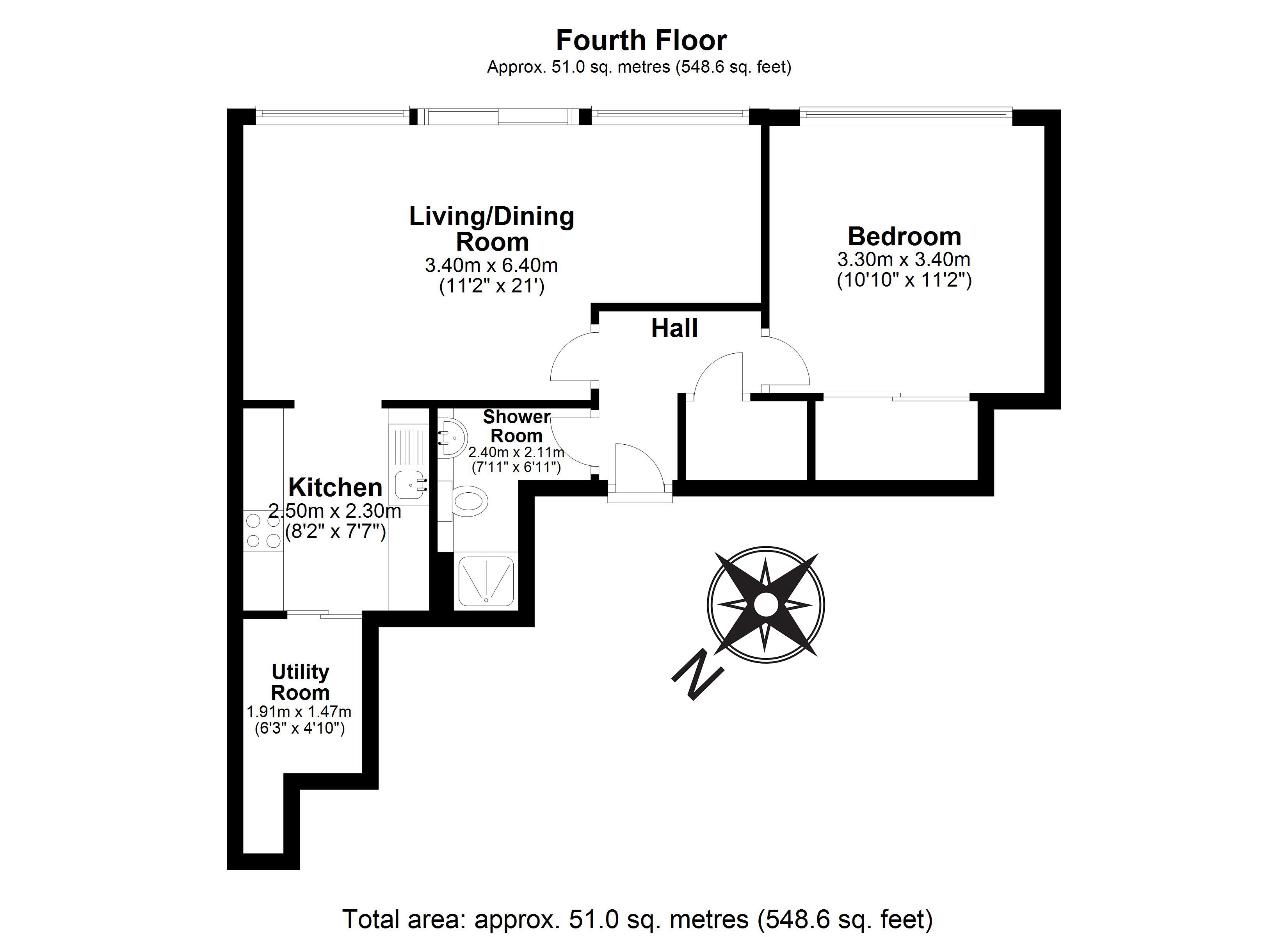 1 Bedrooms Flat for sale in 35/17 Simpson Loan, Quartermile, Old Town EH3