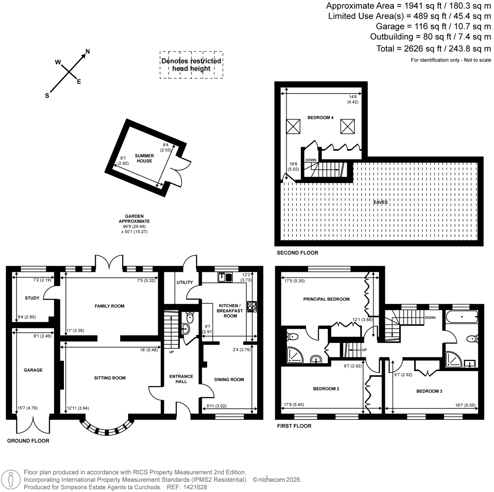 Glenayr,, Evelyn Way, Cobham floorplan