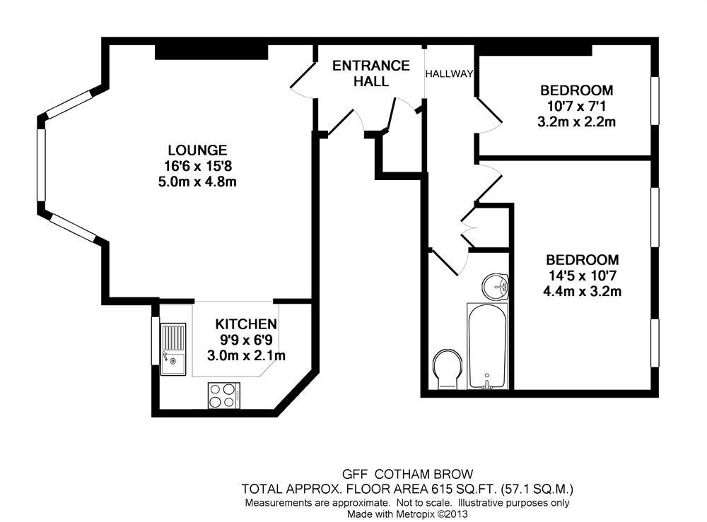 2 Bedrooms Flat to rent in Cotham Brow, Cotham, Bristol BS6