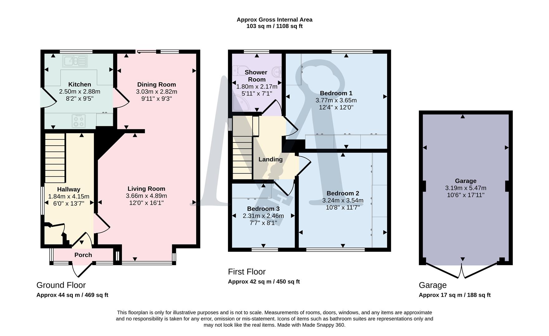 Hall Lane, Coalville floorplan