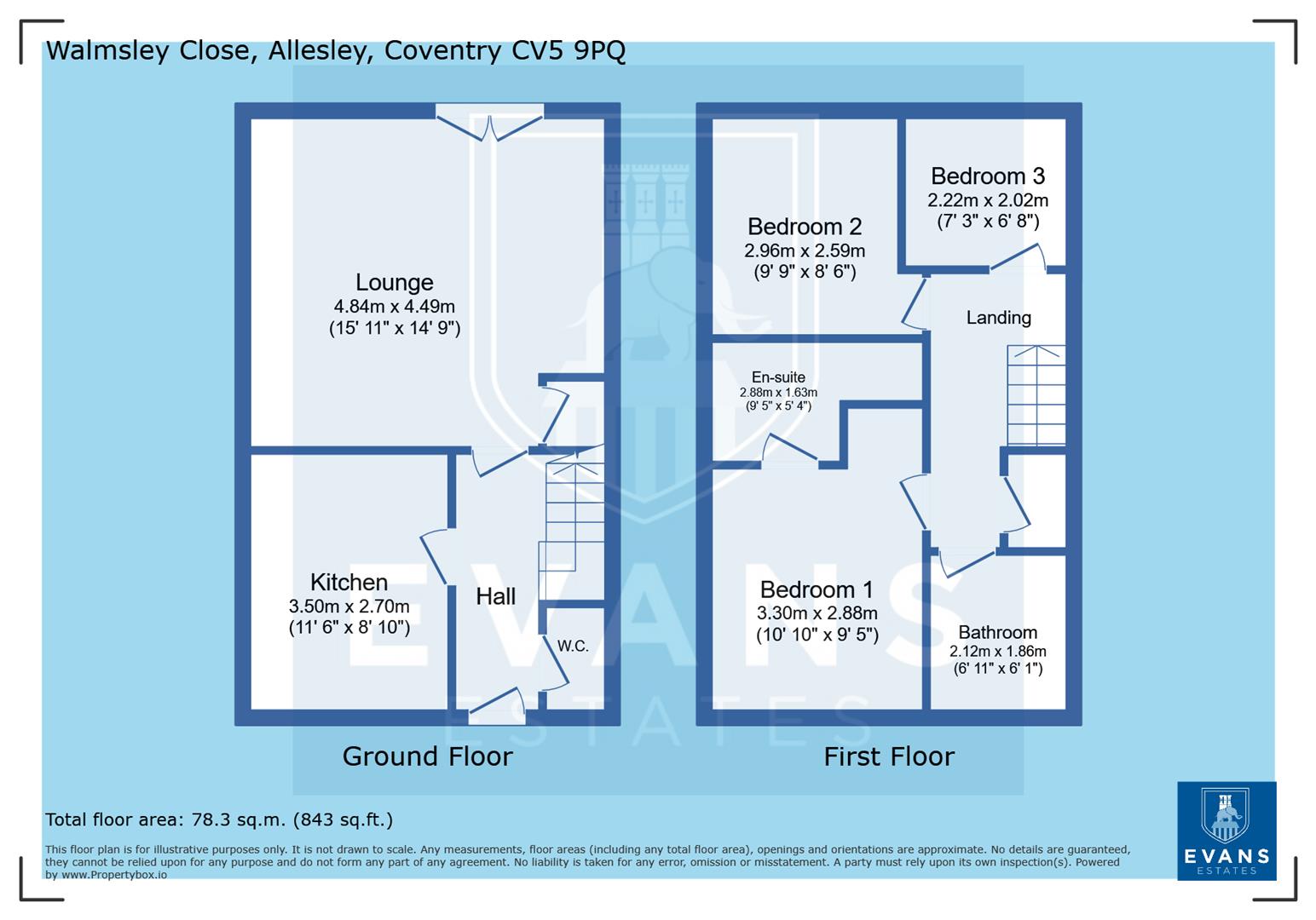 16, Walmsley Close, Coventry floorplan