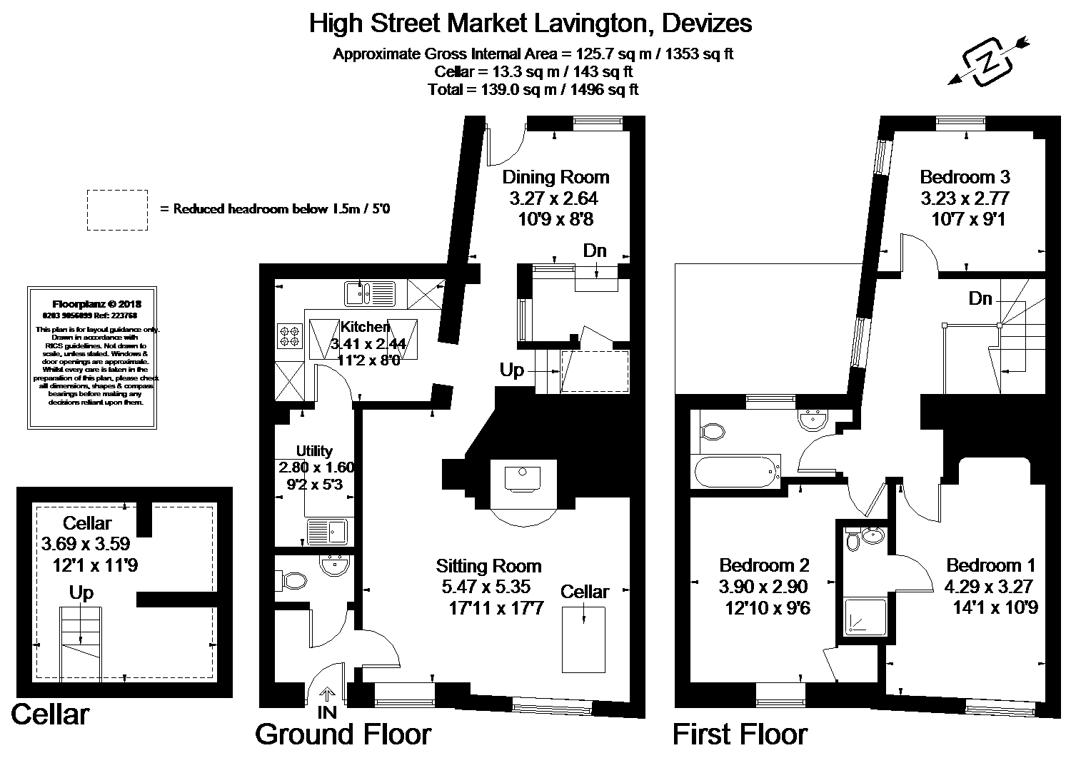 3 Bedrooms Terraced house for sale in High Street, Market Lavington, Devizes, Wiltshire SN10