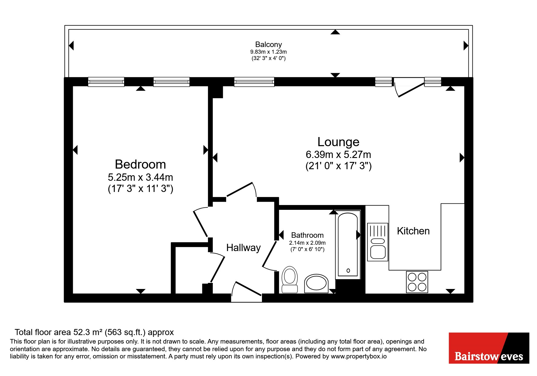 Flat 602, Metcalfe Court, 1, Anderson Square, London floorplan
