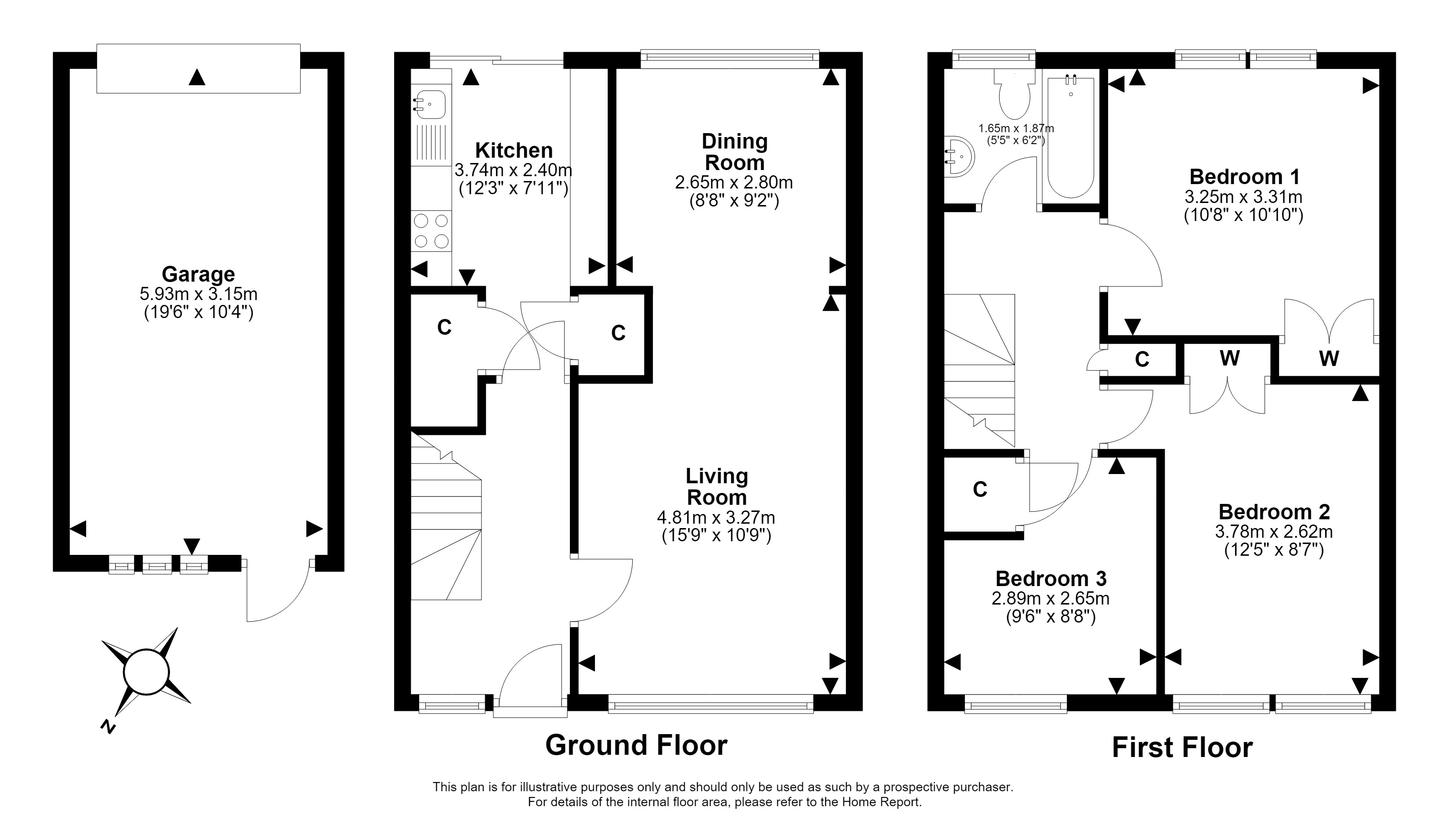2, Buckstone Row, Edinburgh floorplan
