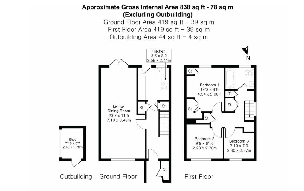 5, Corby Drive, Englefield Green floorplan